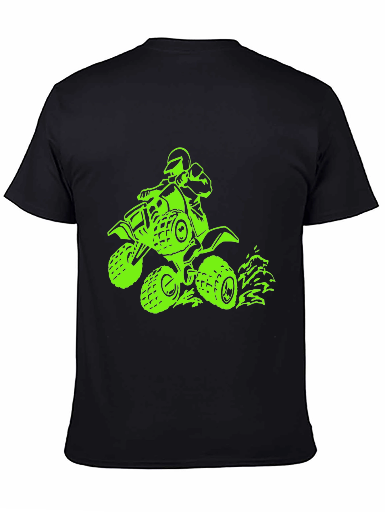 Black ATV Rider Graphic Tee