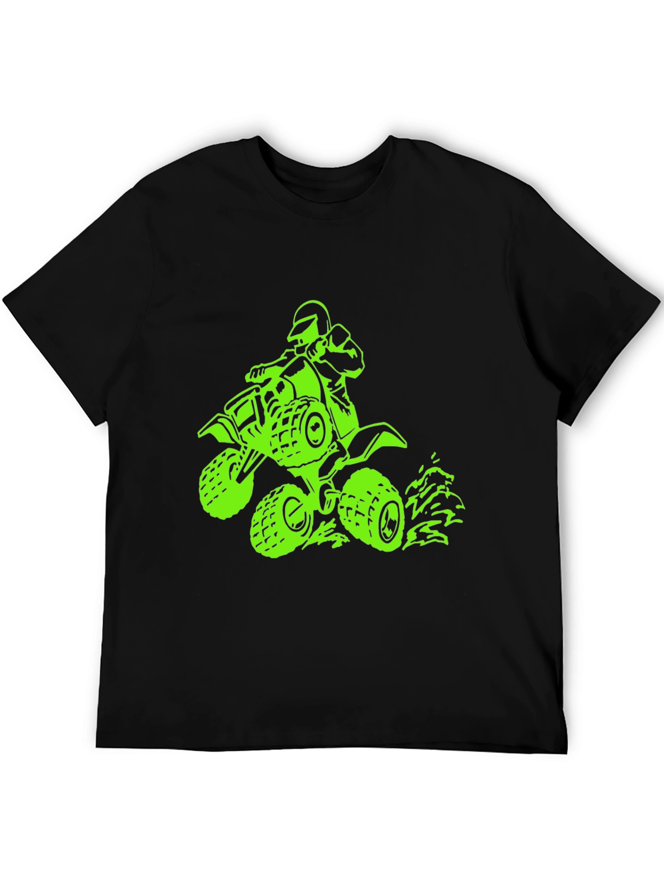 Black ATV Rider Graphic Tee