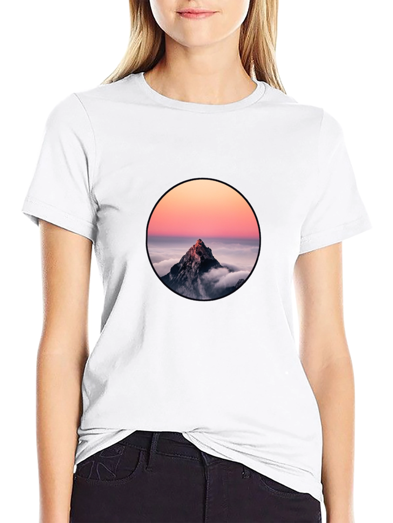 Mountain Peak Sunset Graphic Tee