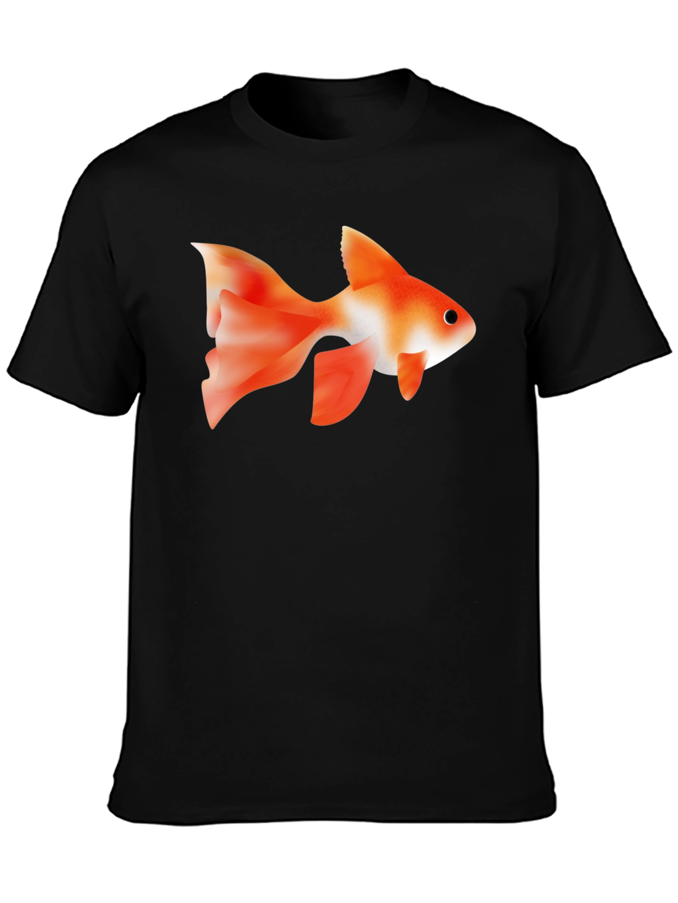 Goldfish Graphic Black T-Shirt