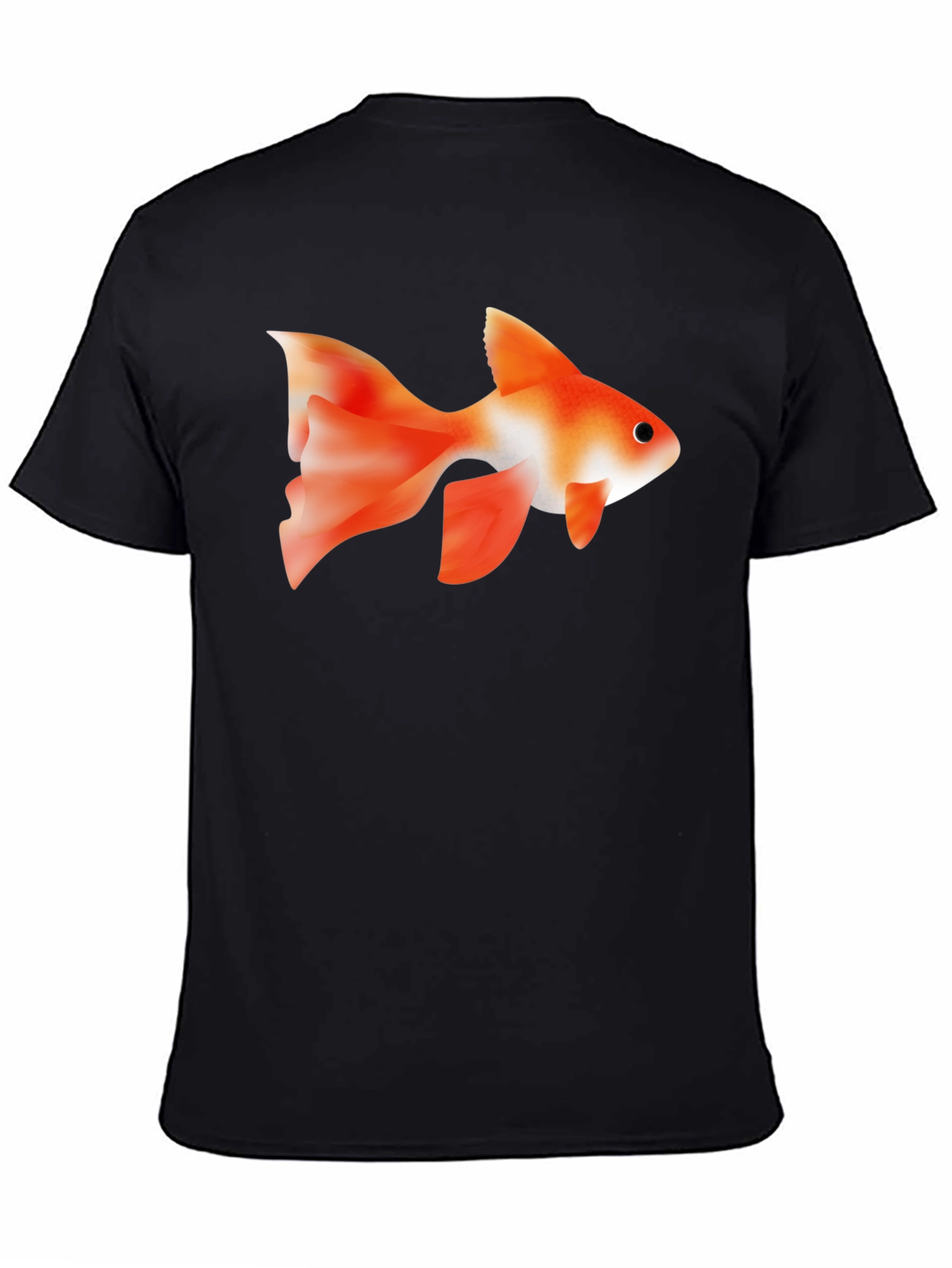 Goldfish Graphic Black T-Shirt