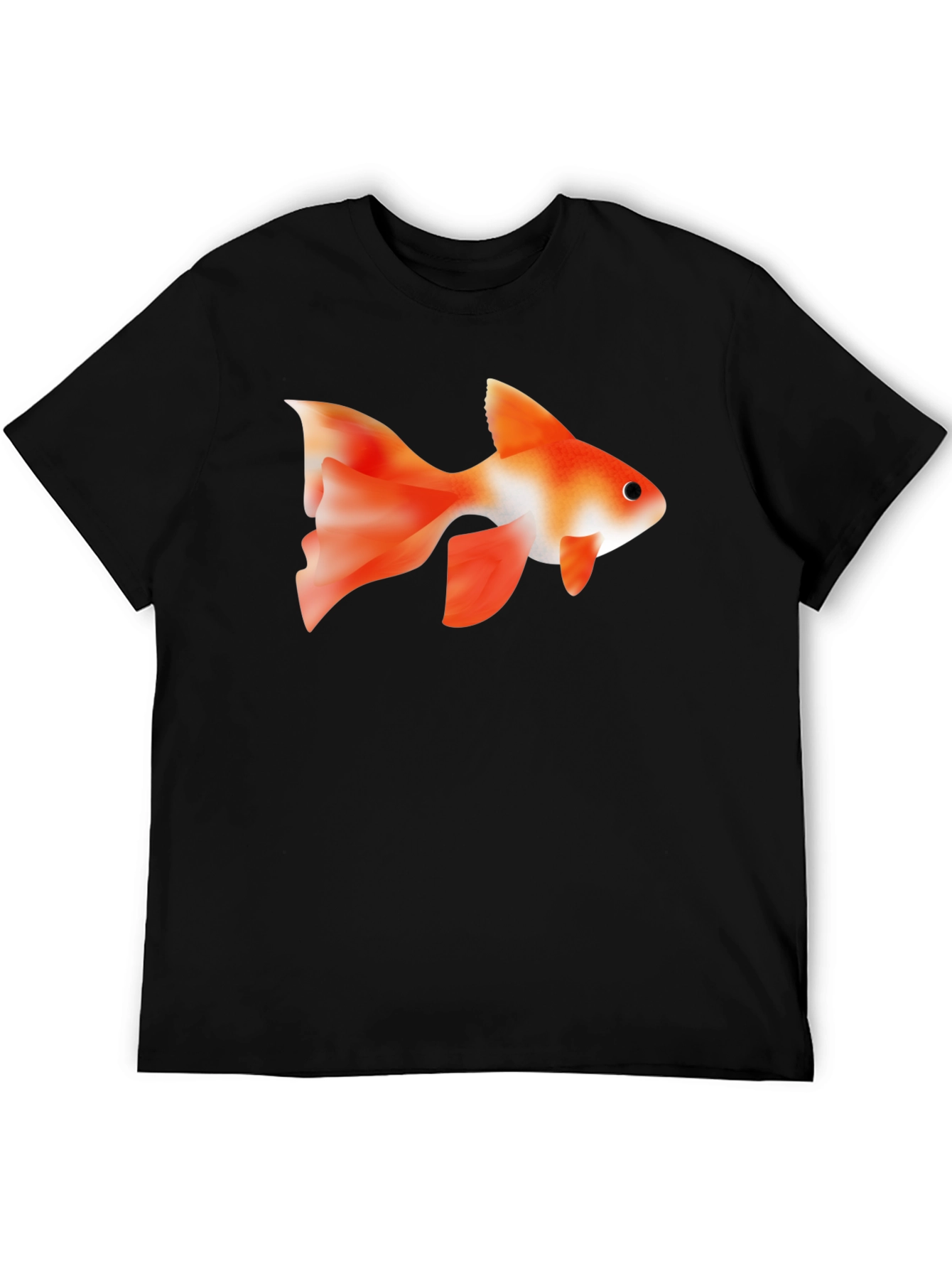 Goldfish Graphic Black T-Shirt