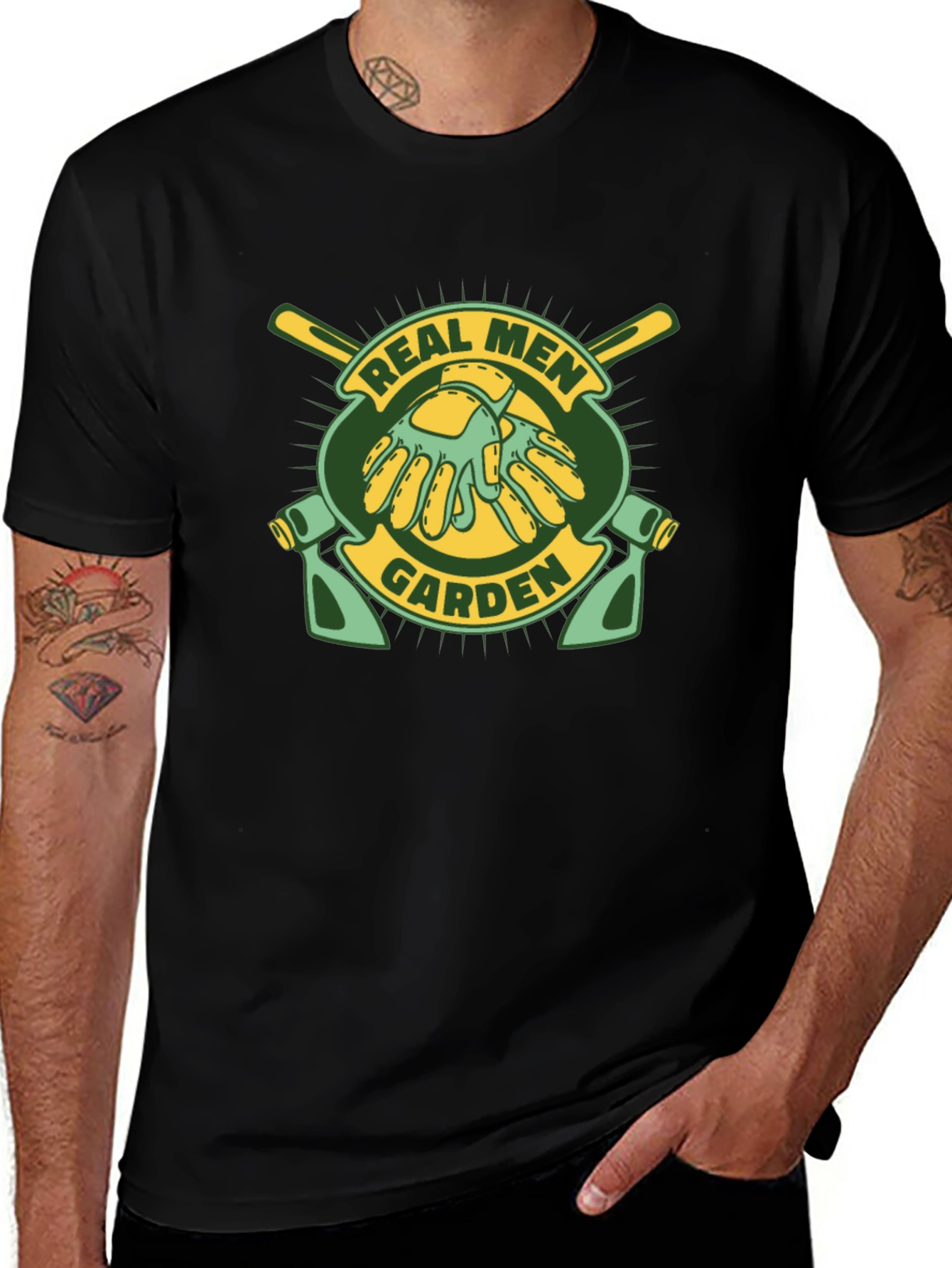 Real Men Garden T-Shirt - Gardening Lover Tee