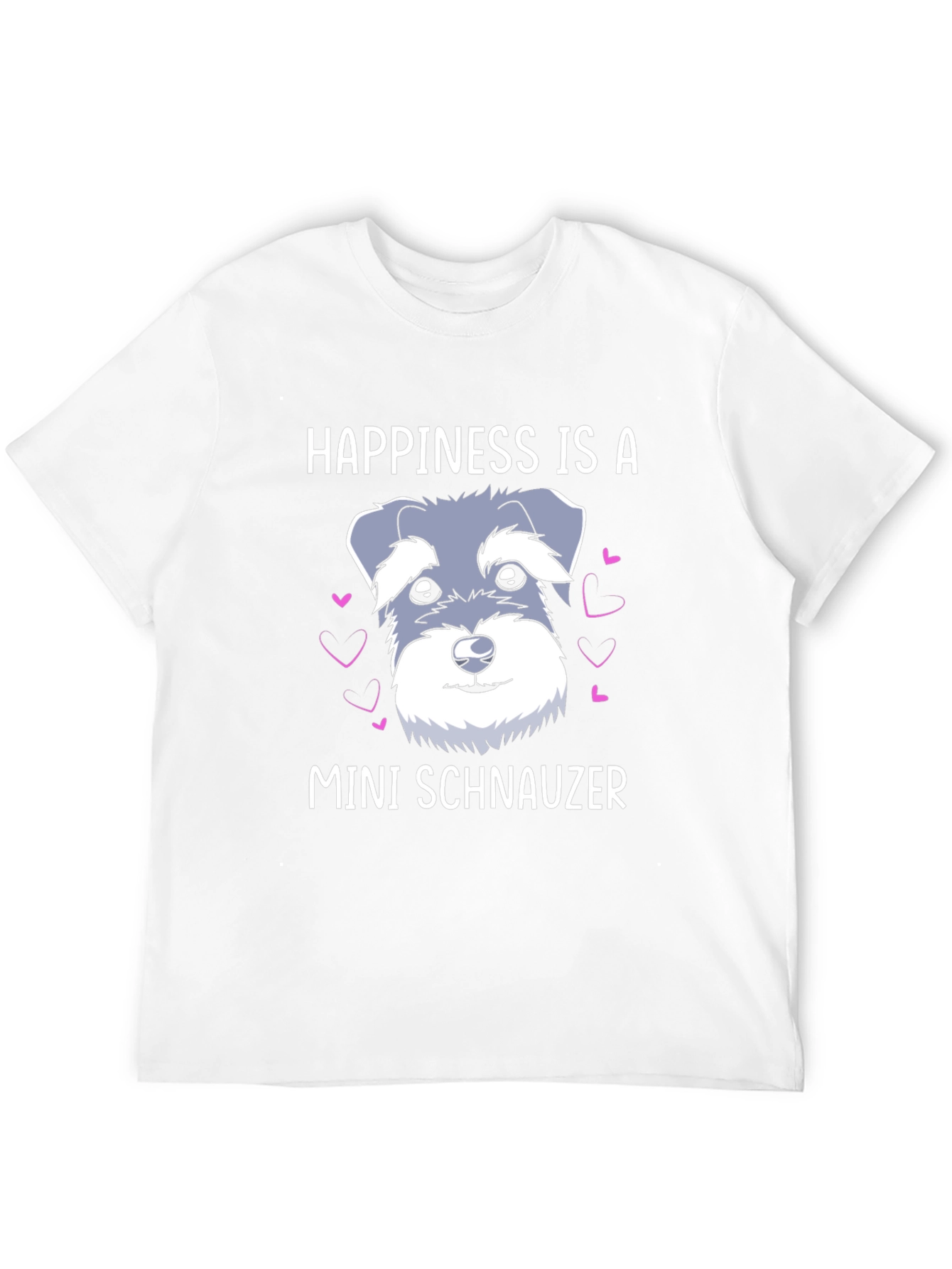 Happiness Is A Mini Schnauzer Graphic T-Shirt