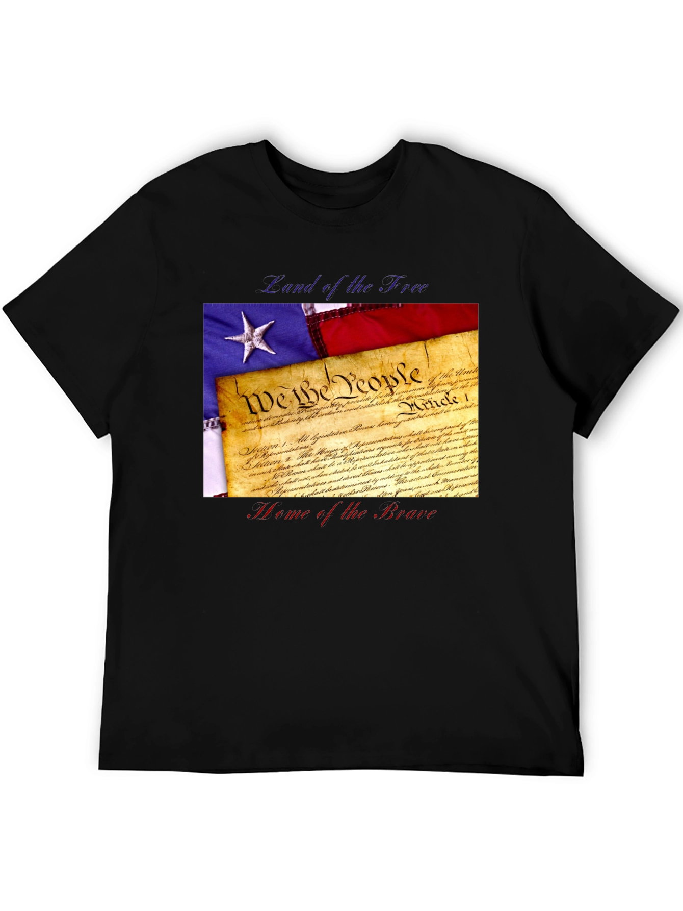 Patriotic Land of the Free Graphic Tee