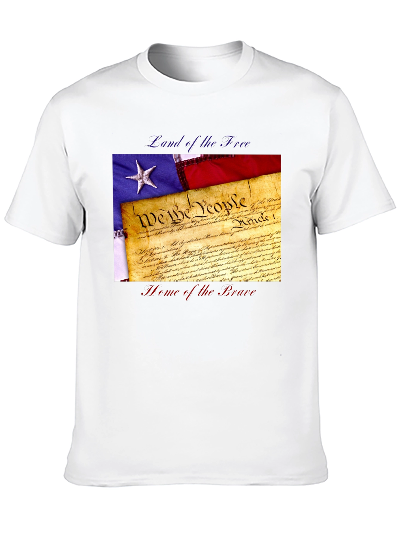 Patriotic Land of the Free Graphic Tee