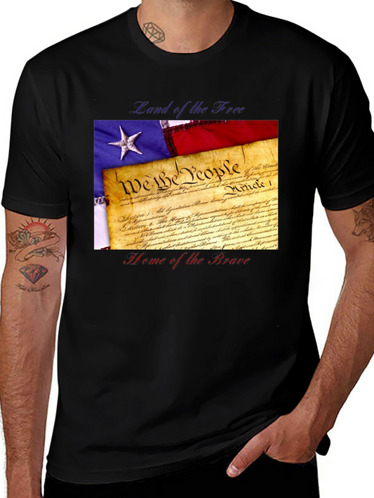 Patriotic Land of the Free Graphic Tee