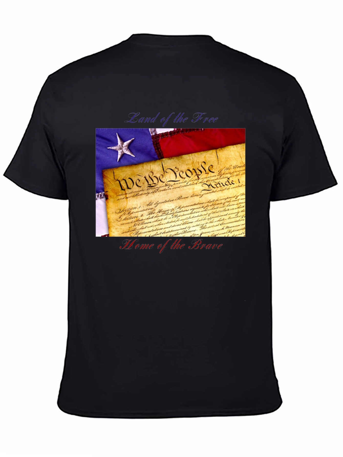 Patriotic Land of the Free Graphic Tee