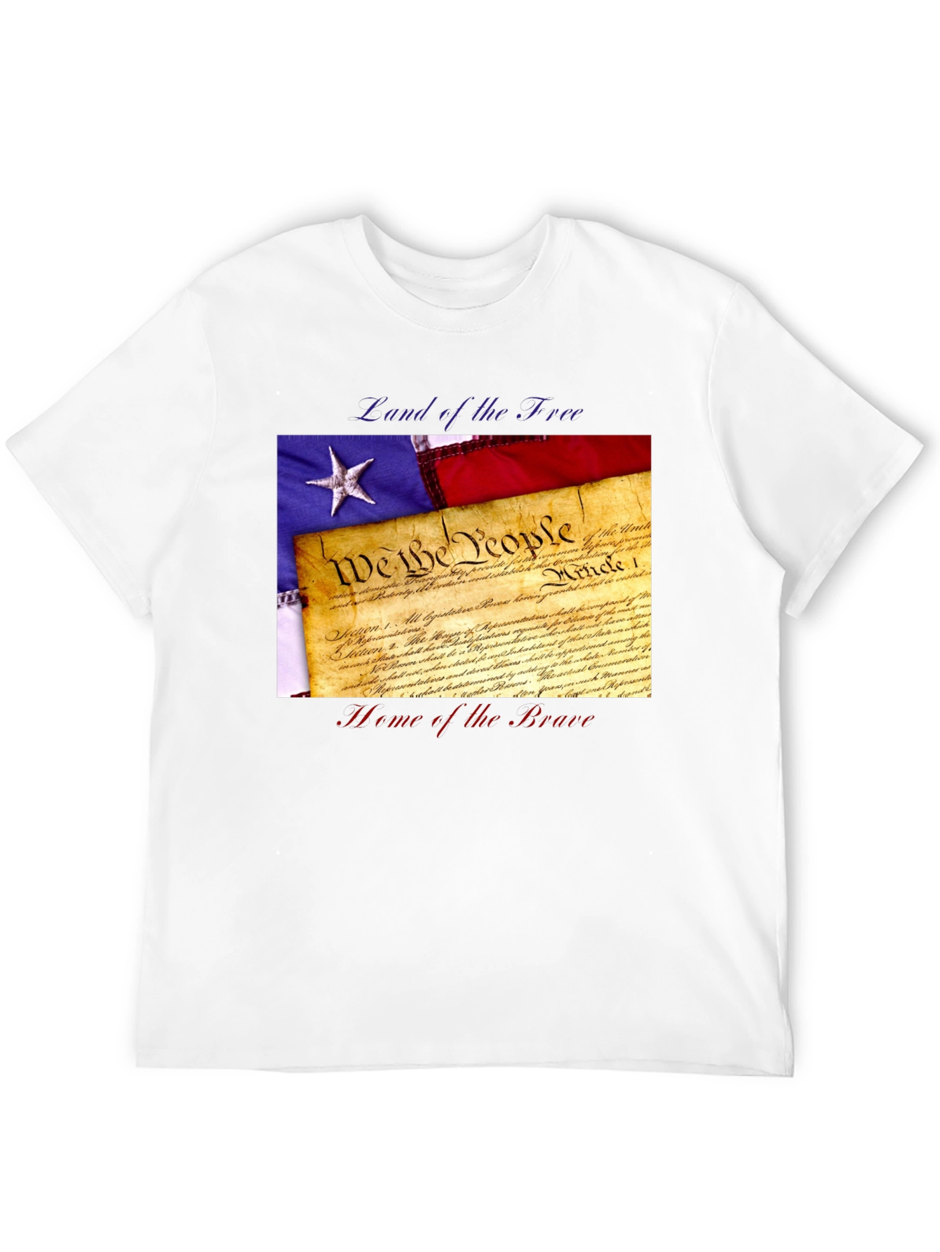 Patriotic Land of the Free Graphic Tee