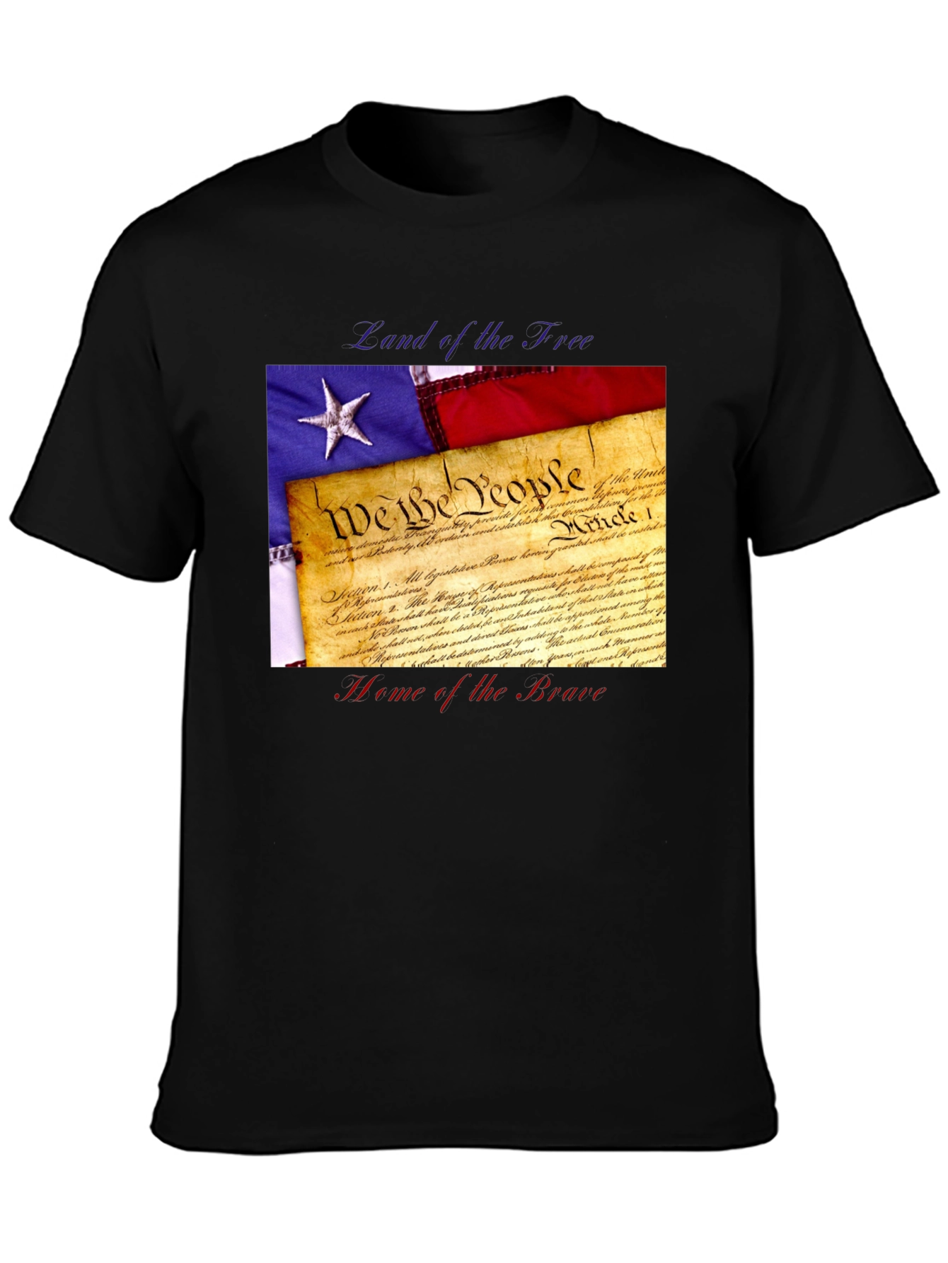 Patriotic Land of the Free Graphic Tee