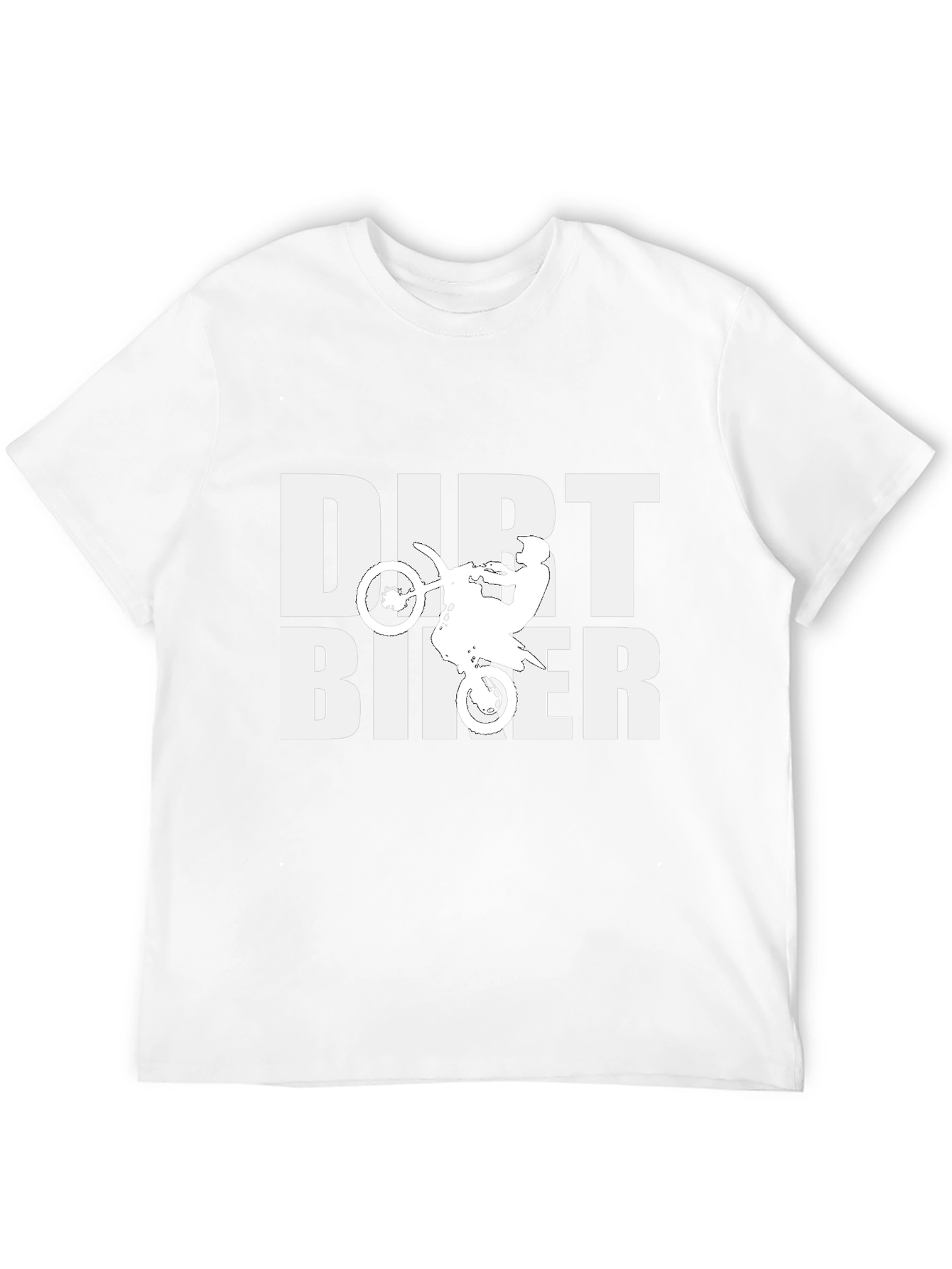 Dirt Biker Graphic Tee - Black Cotton T-Shirt