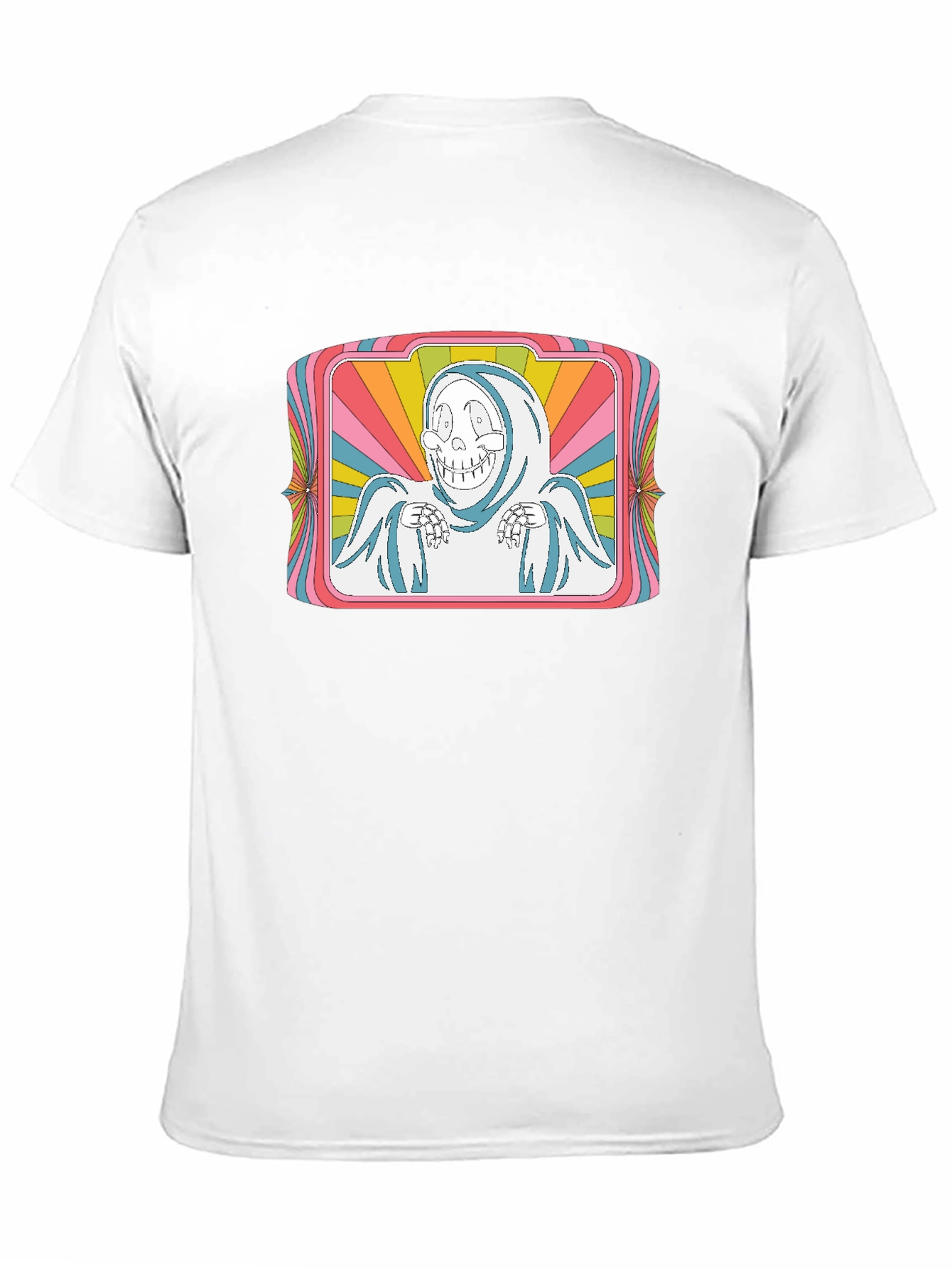 Groovy Cartoon Grim Reaper Black T-Shirt