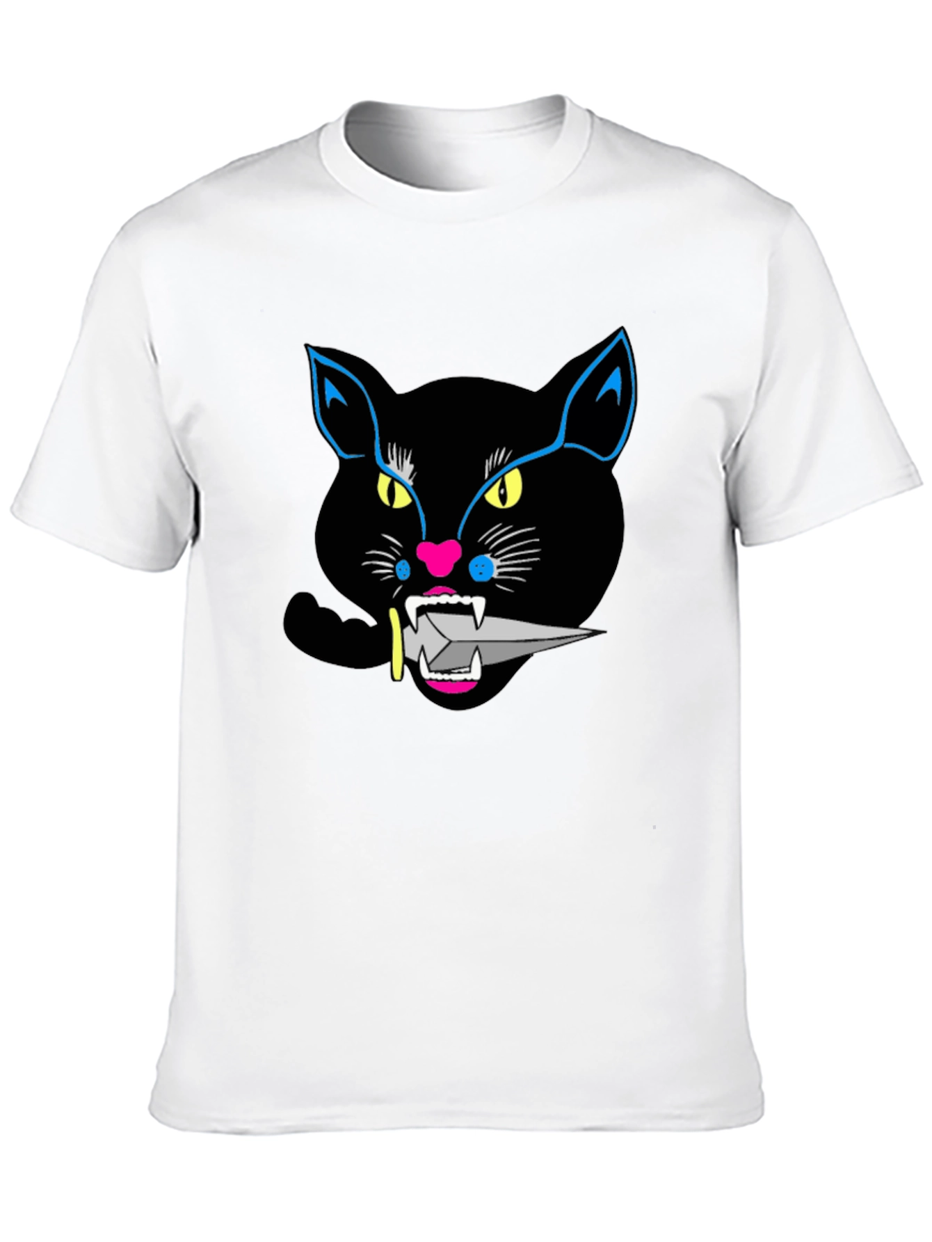 Black Cat Knife T-Shirt