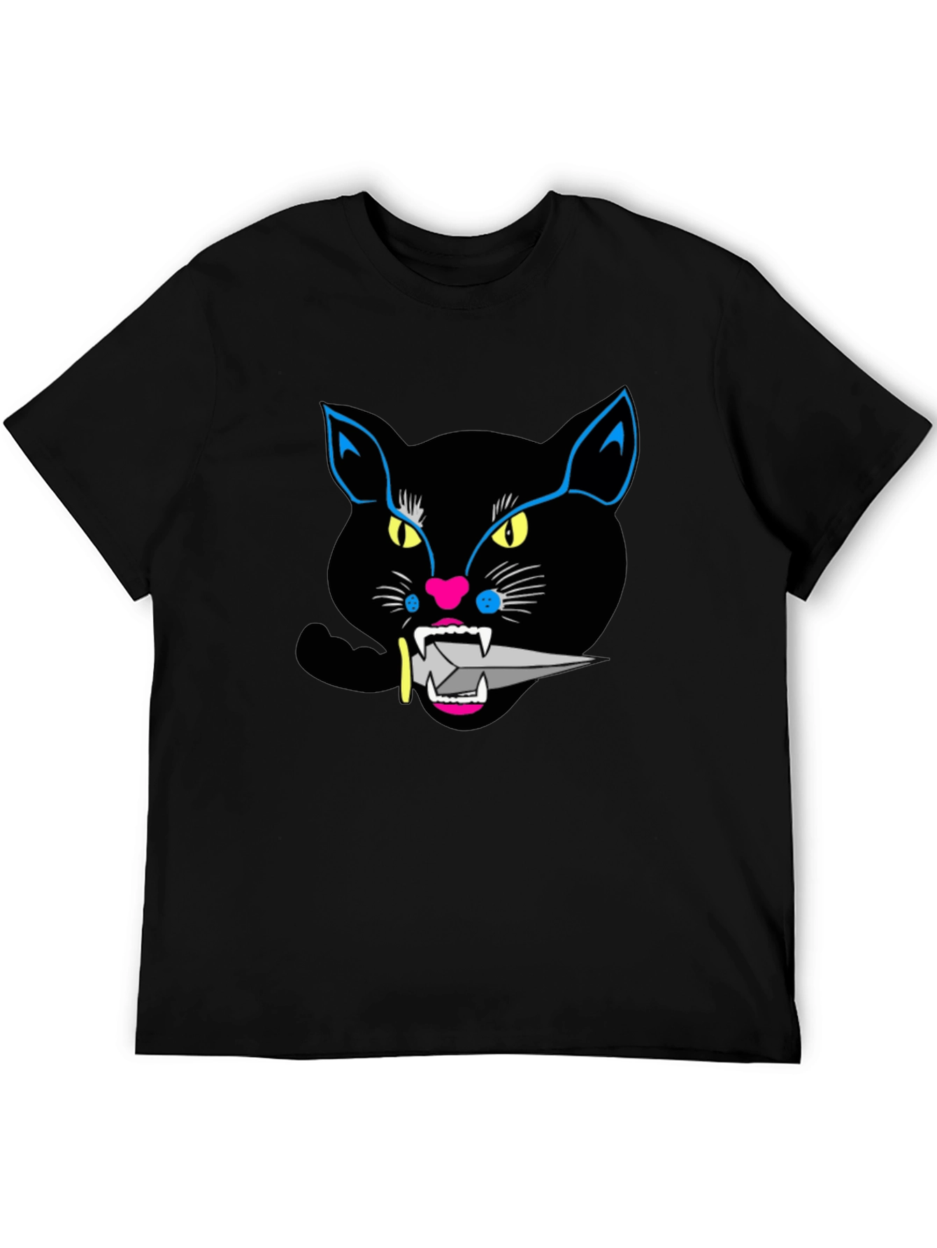 Black Cat Knife T-Shirt