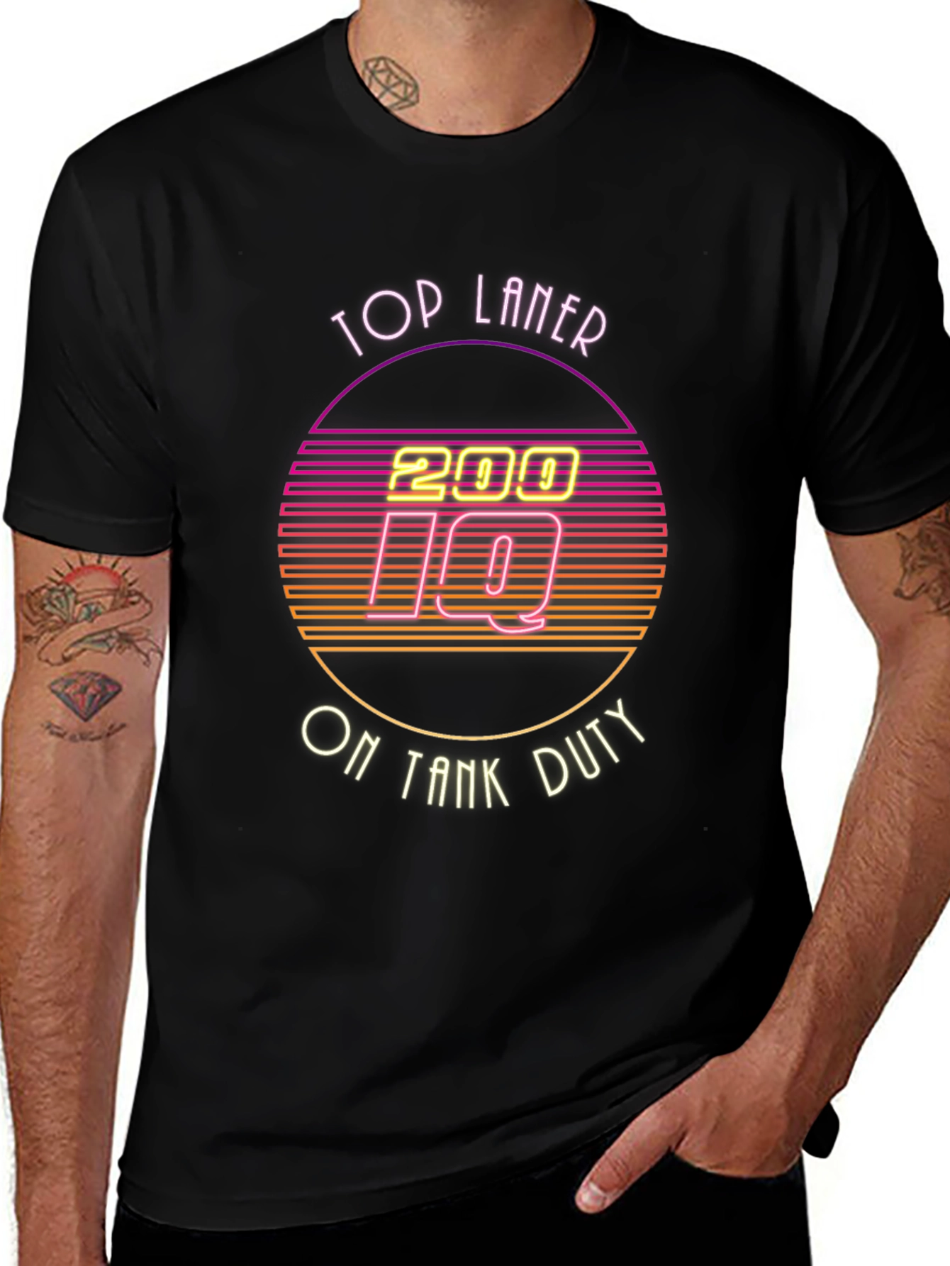 Top Laner 200 IQ Tank Duty Black T-Shirt