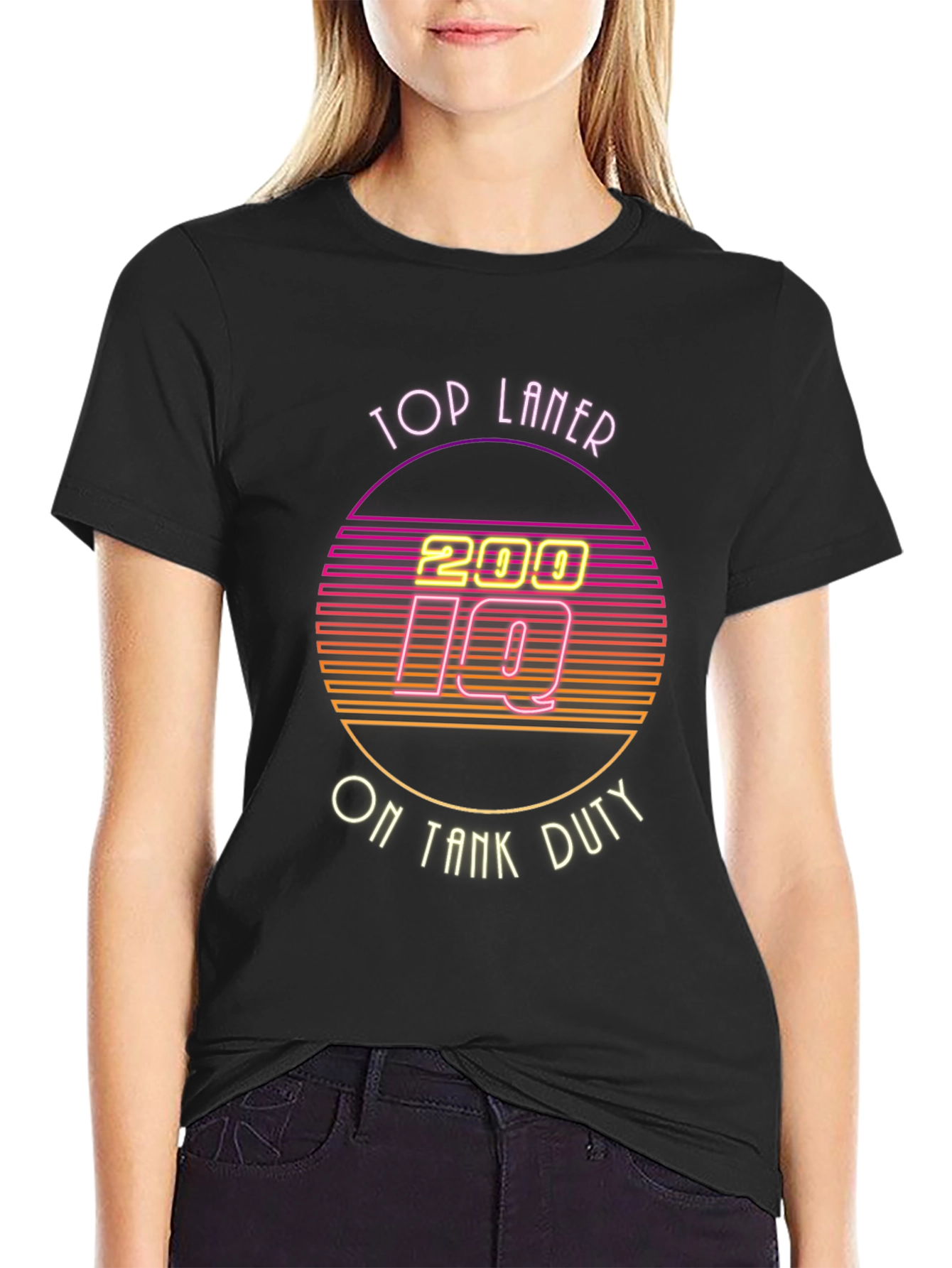 Top Laner 200 IQ Tank Duty Black T-Shirt