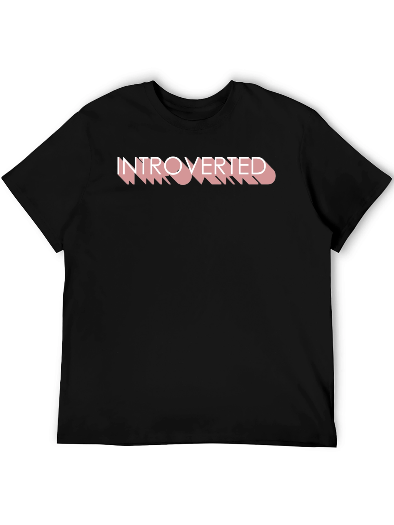 Introverted Graphic Tee - Black Comfort Fit Shirt