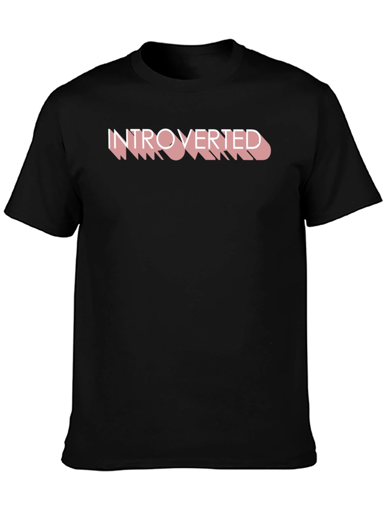 Introverted Graphic Tee - Black Comfort Fit Shirt