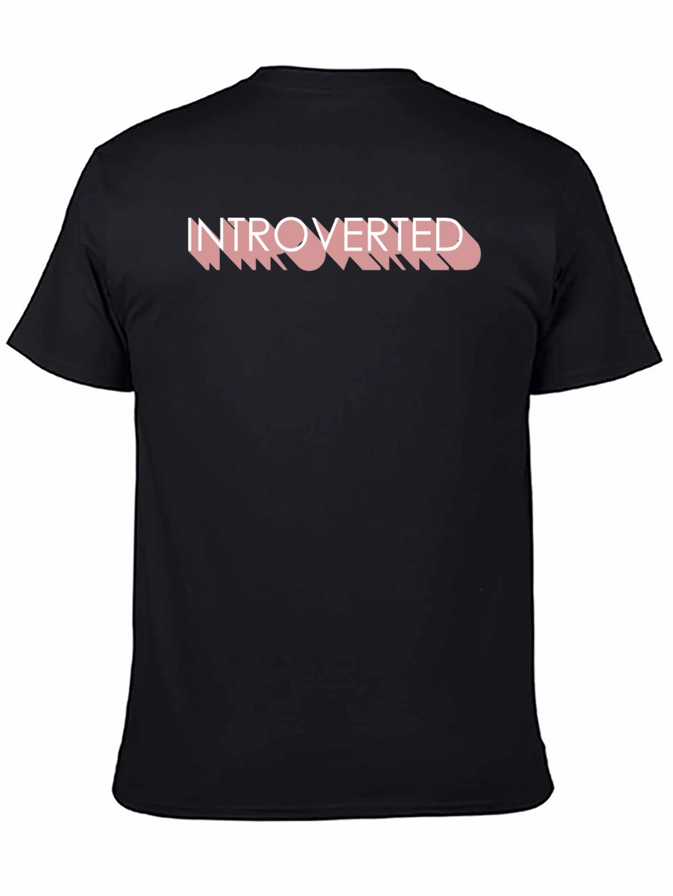 Introverted Graphic Tee - Black Comfort Fit Shirt