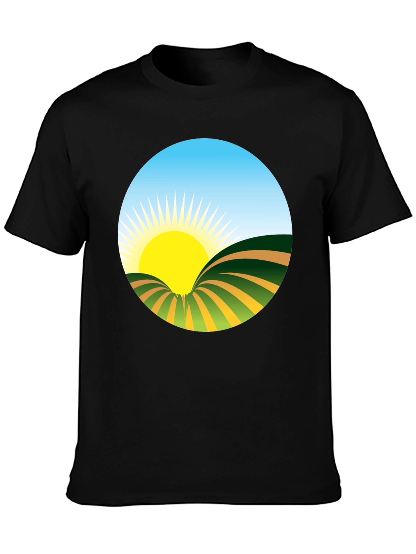 Sunrise Graphic Tee - Nature Inspired Design