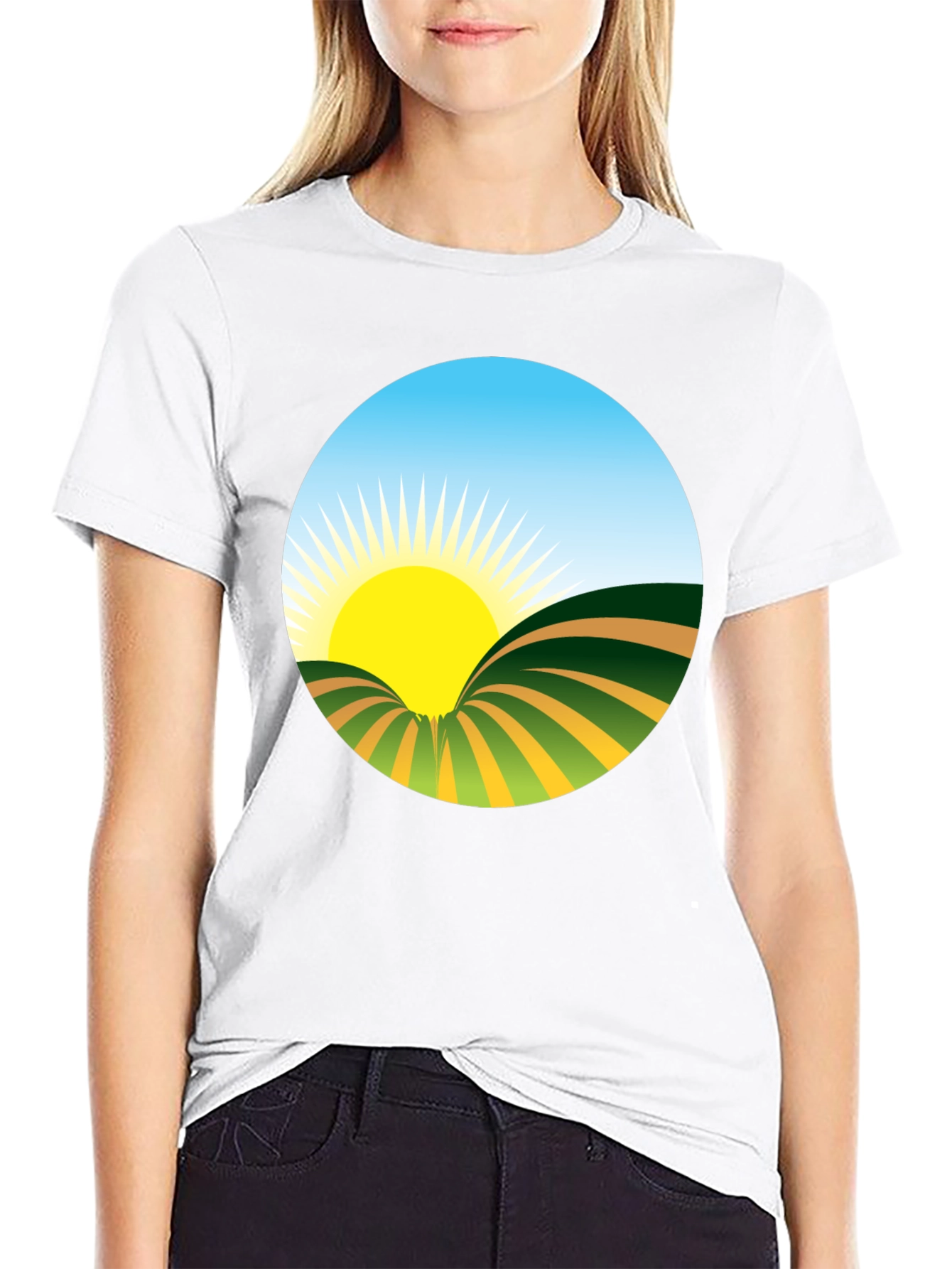 Sunrise Graphic Tee - Nature Inspired Design