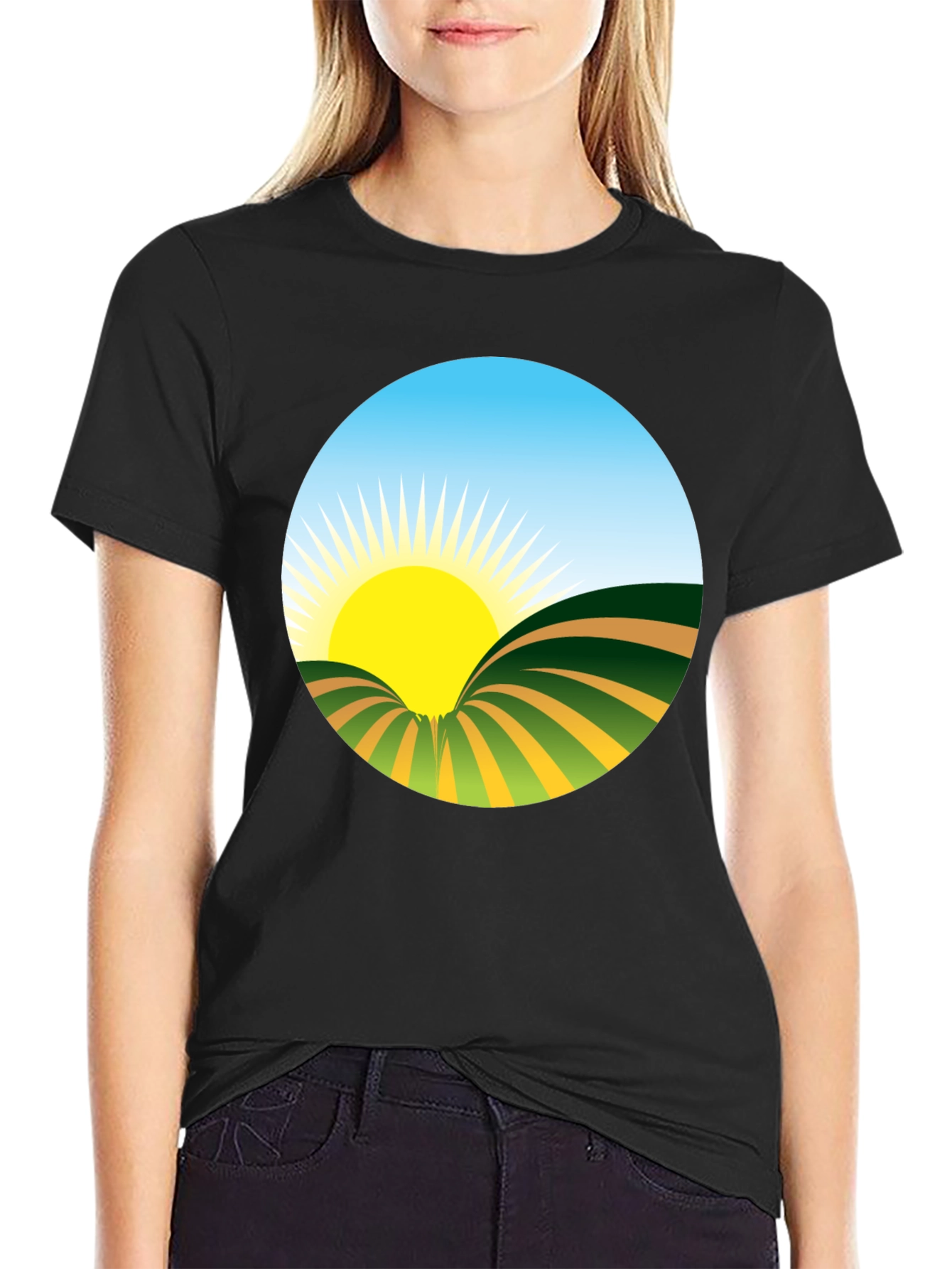 Sunrise Graphic Tee - Nature Inspired Design