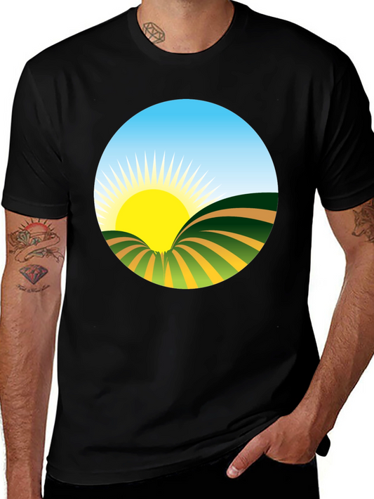 Sunrise Graphic Tee - Nature Inspired Design