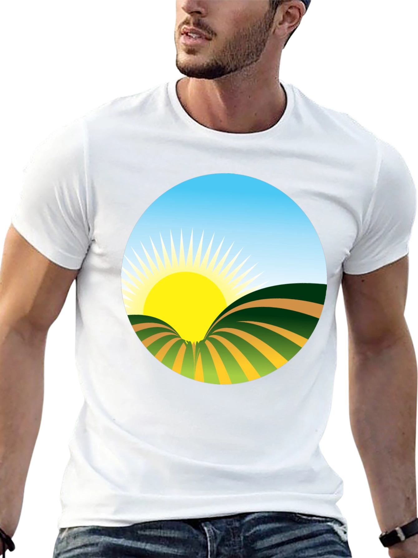 Sunrise Graphic Tee - Nature Inspired Design