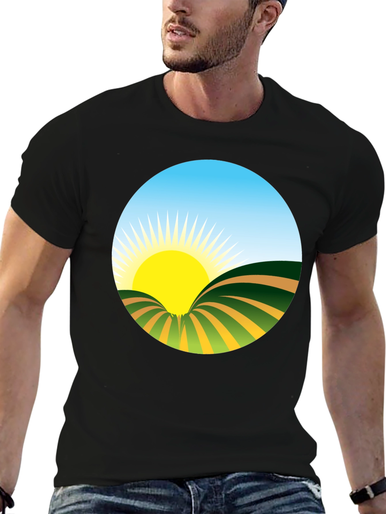 Sunrise Graphic Tee - Nature Inspired Design