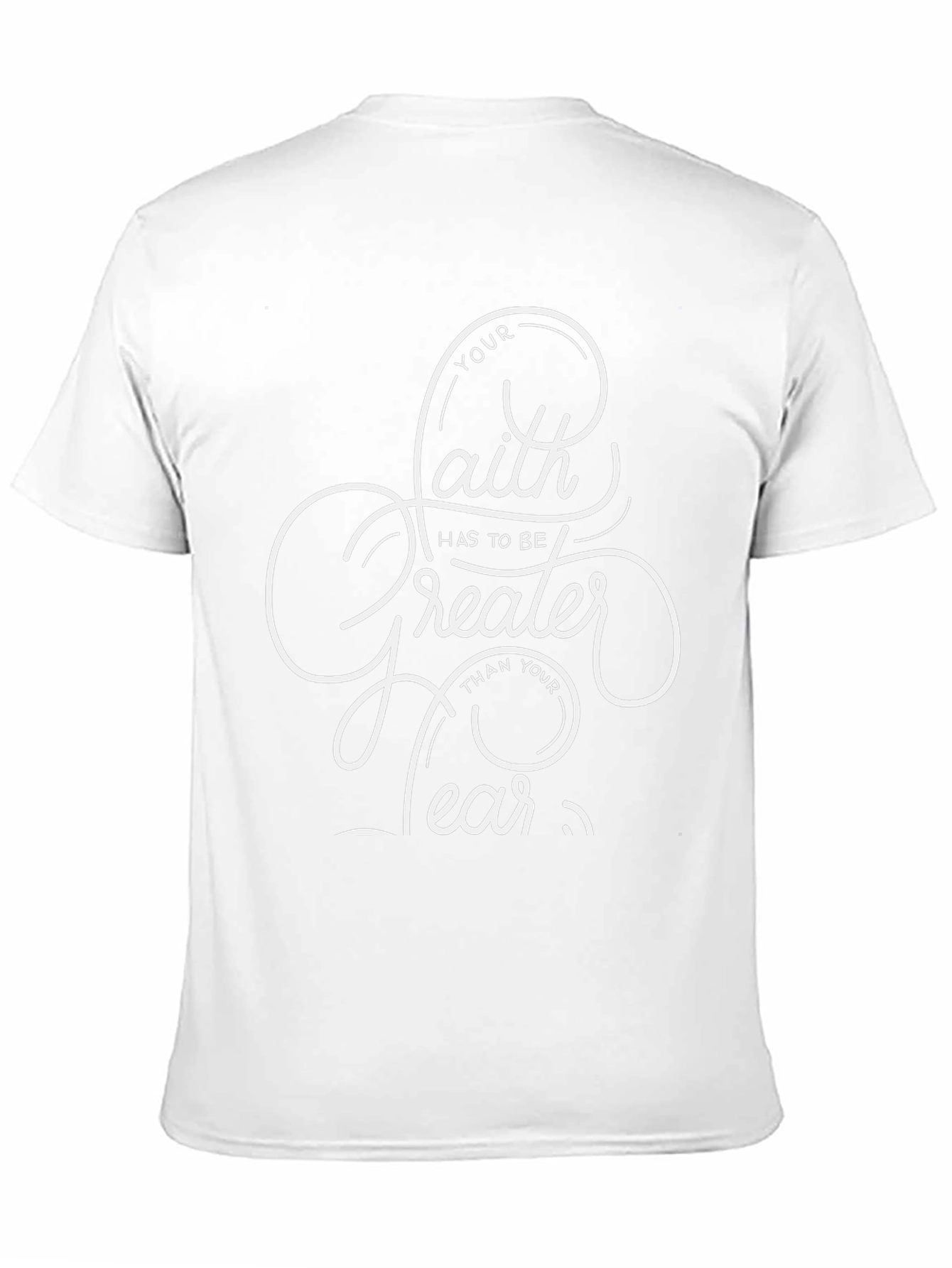 Faith Over Fear Graphic Tee - Inspirational Black T-Shirt