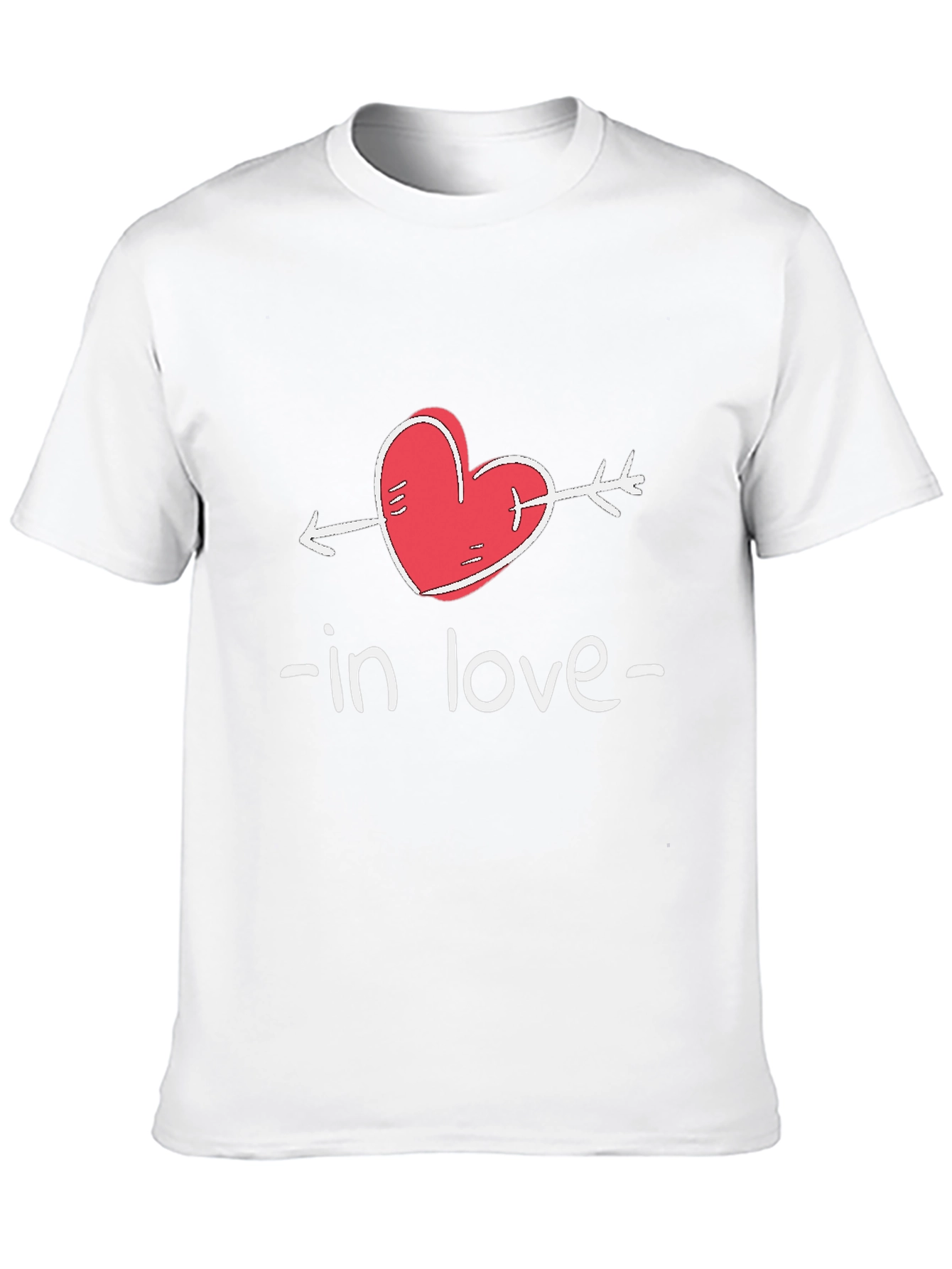 In Love Arrow Heart Valentines Day T-Shirt