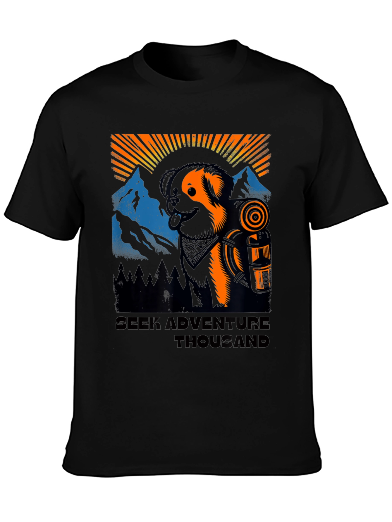 Adventure Dog Graphic Tee - Unisex Hiking Shirt