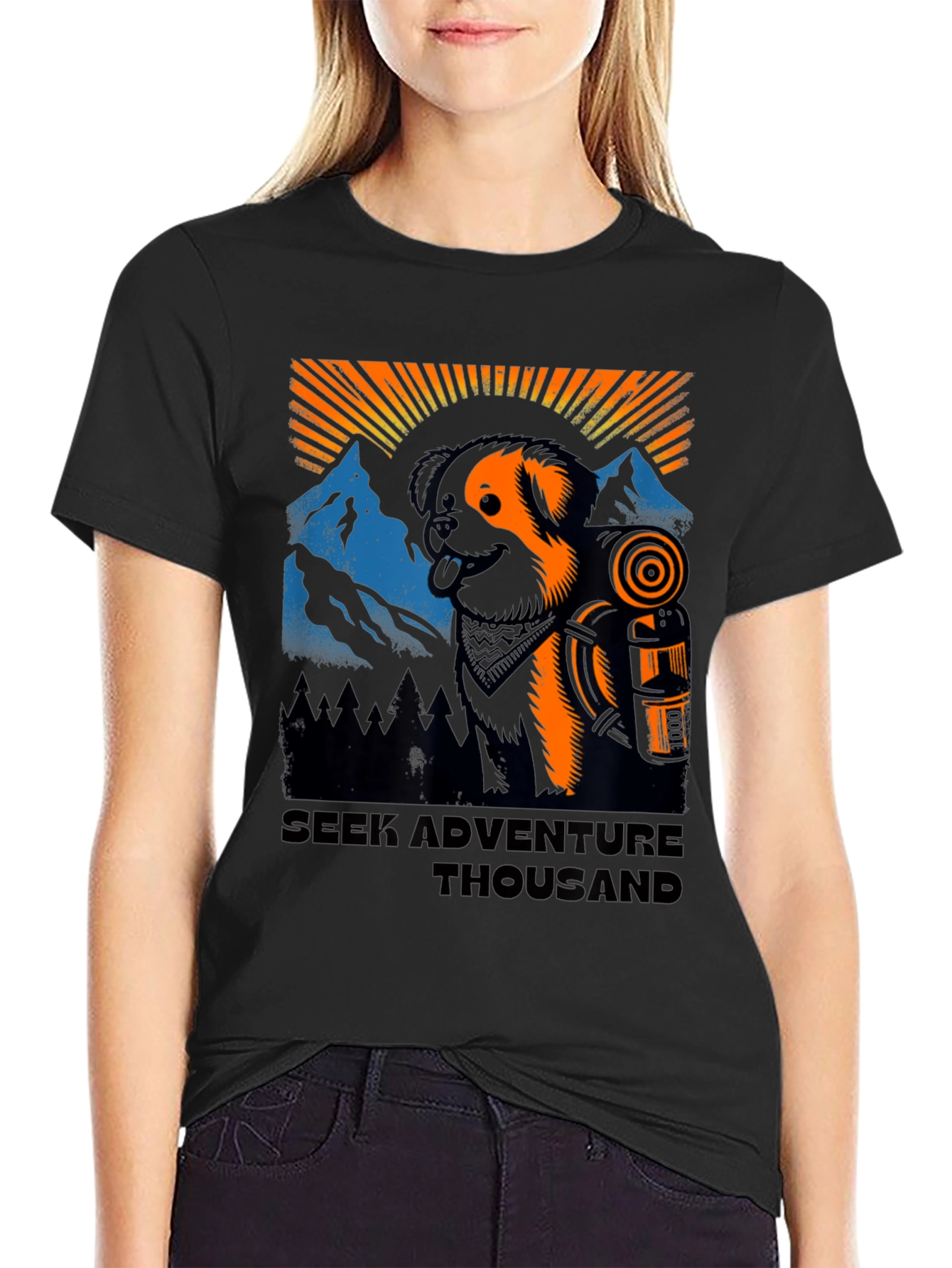 Adventure Dog Graphic Tee - Unisex Hiking Shirt