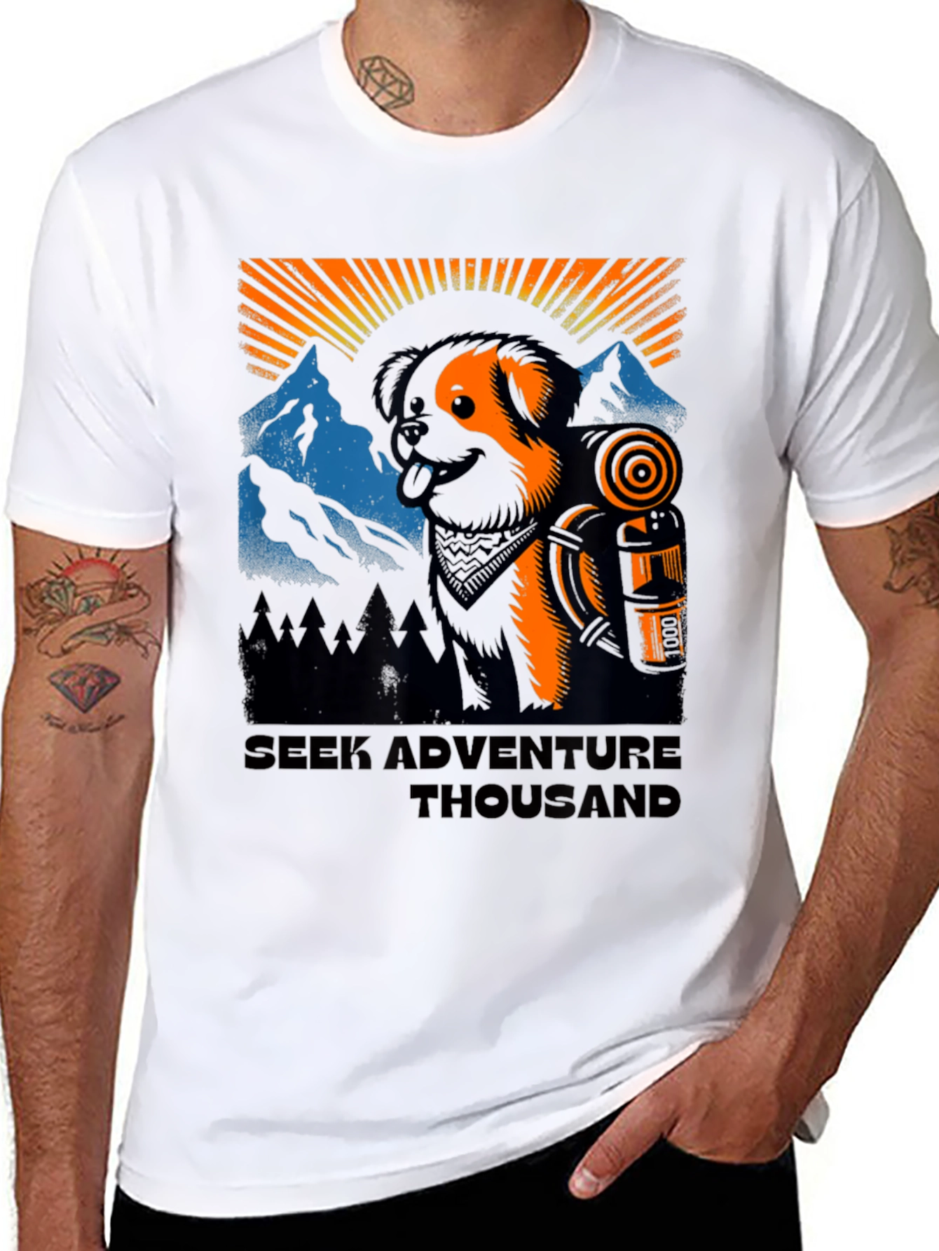 Adventure Dog Graphic Tee - Unisex Hiking Shirt