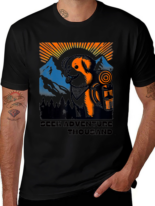Adventure Dog Graphic Tee - Unisex Hiking Shirt
