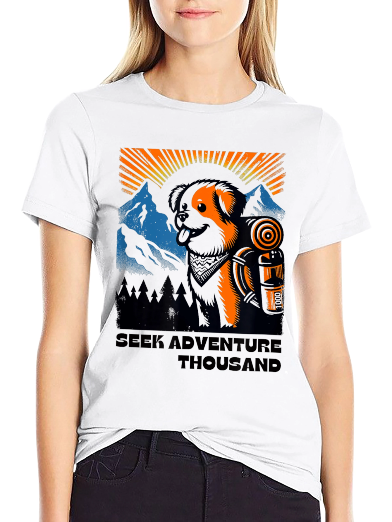 Adventure Dog Graphic Tee - Unisex Hiking Shirt