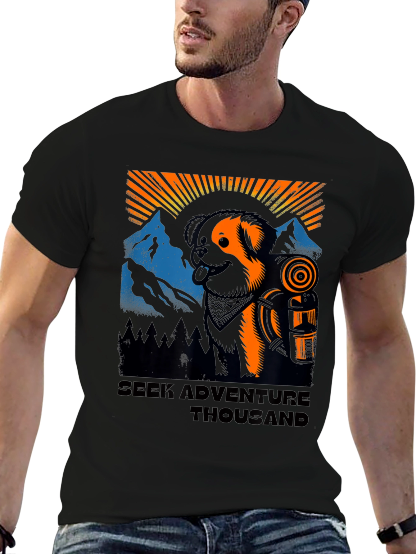 Adventure Dog Graphic Tee - Unisex Hiking Shirt