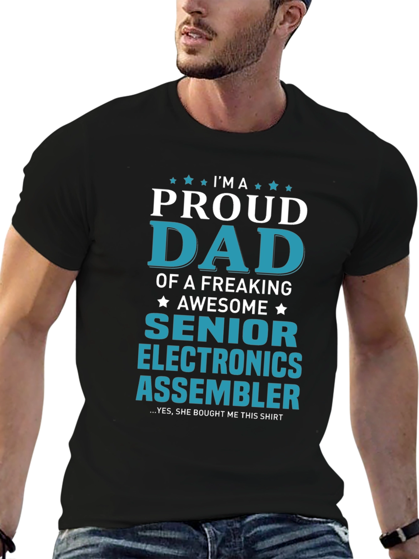 Proud Dad Senior Electronics Assembler T-Shirt