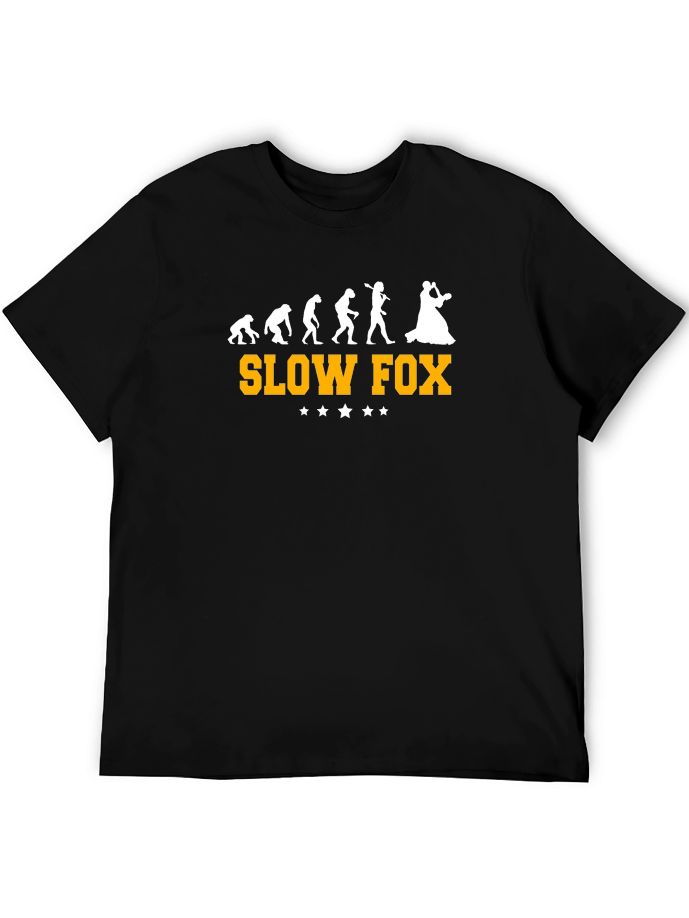 Slow Fox Evolution T-Shirt - Black Graphic Tee