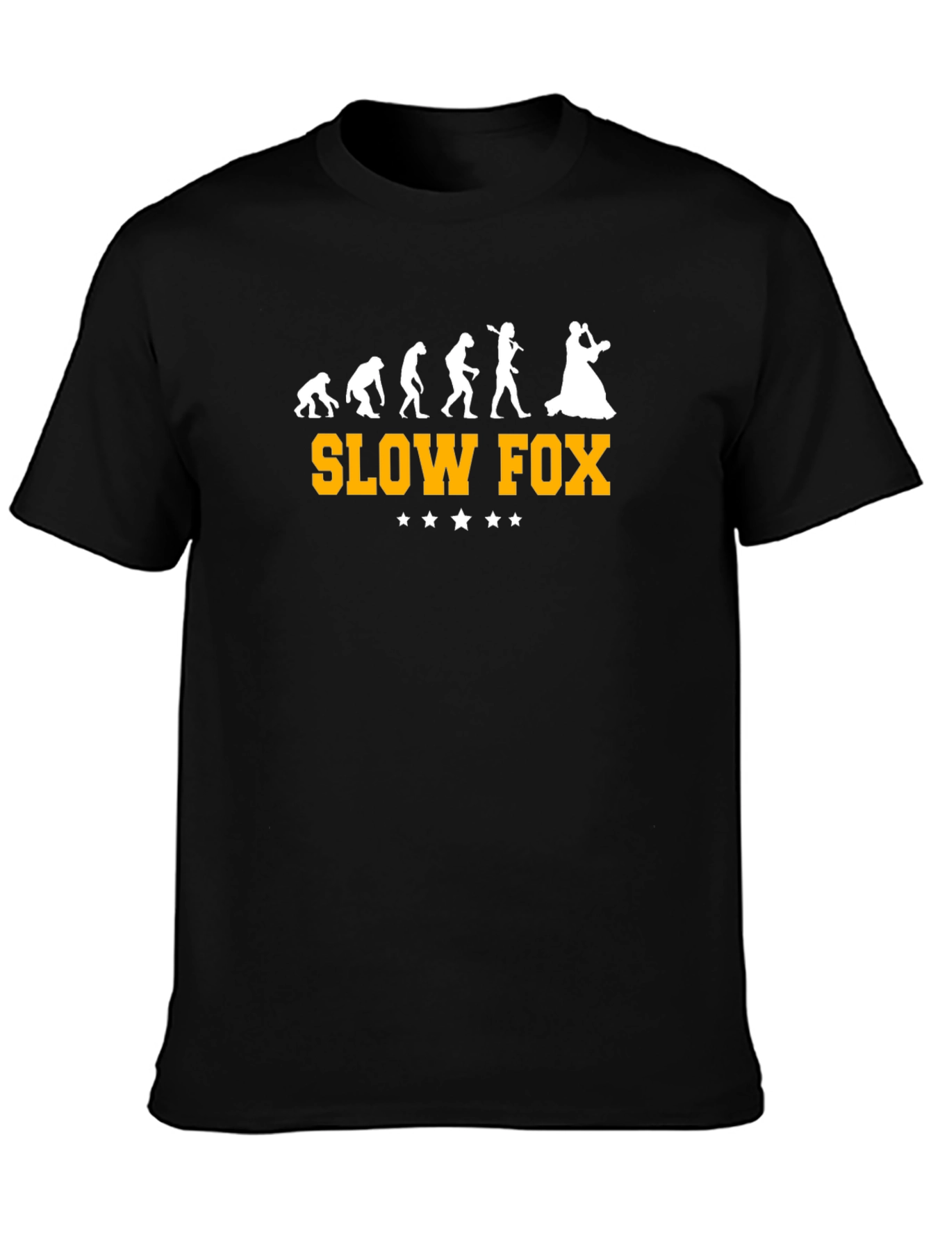 Slow Fox Evolution T-Shirt - Black Graphic Tee