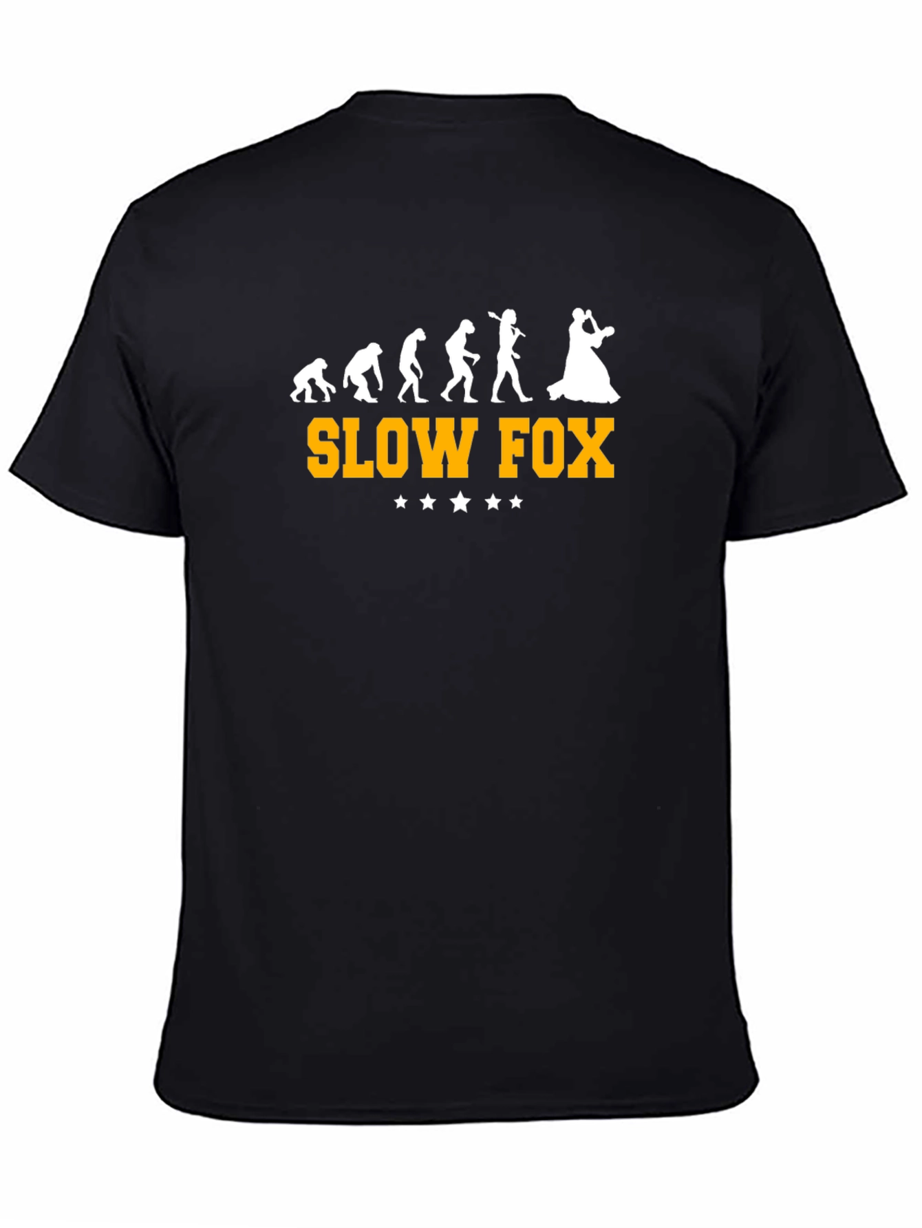 Slow Fox Evolution T-Shirt - Black Graphic Tee