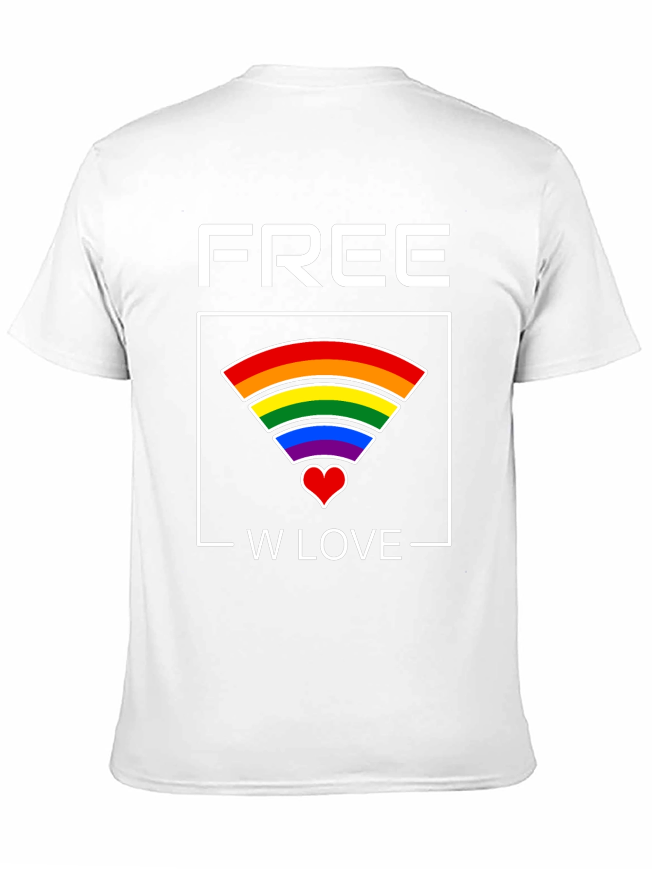 Free Love Graphic Tee - Pride T-Shirt