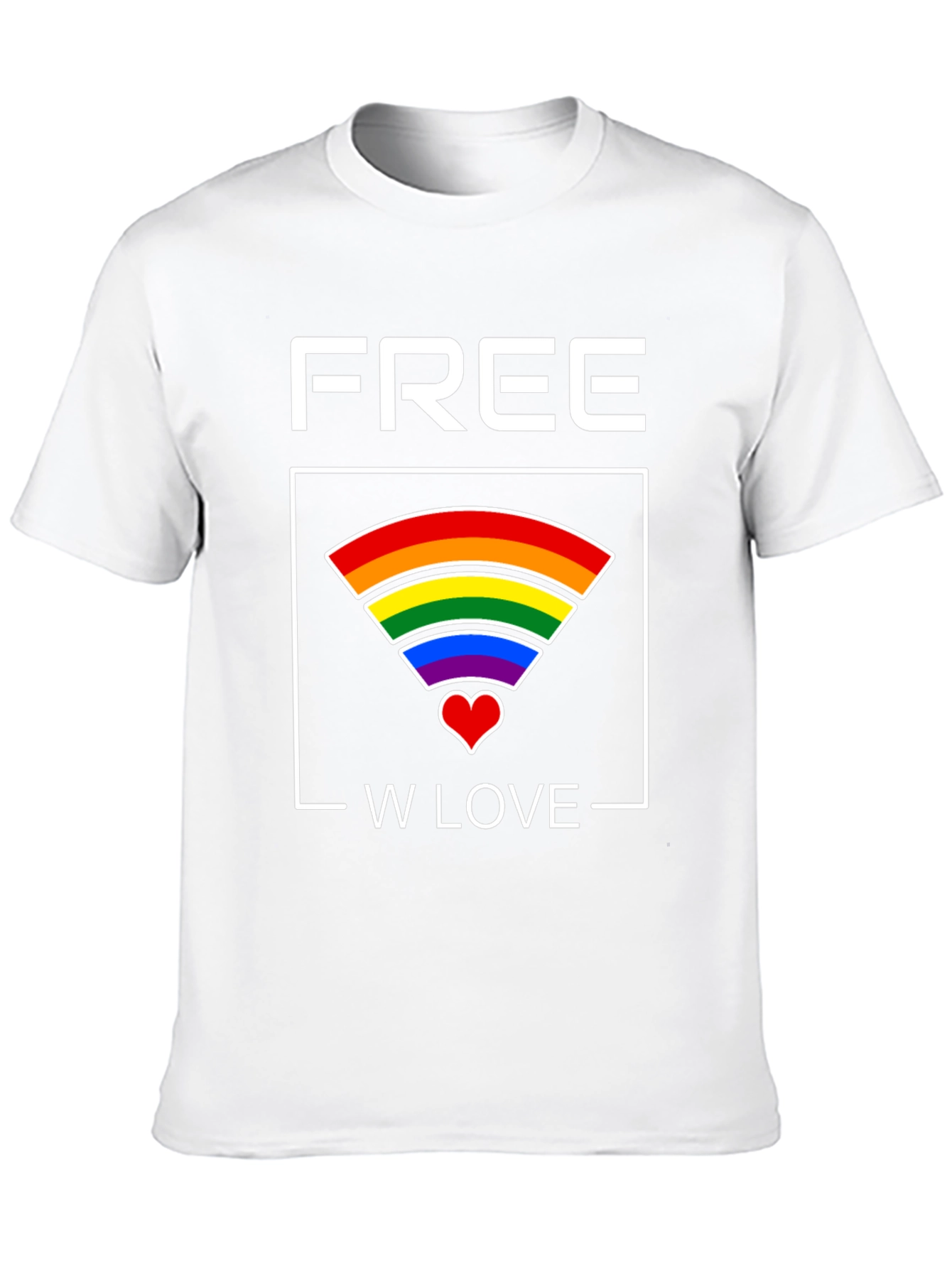 Free Love Graphic Tee - Pride T-Shirt
