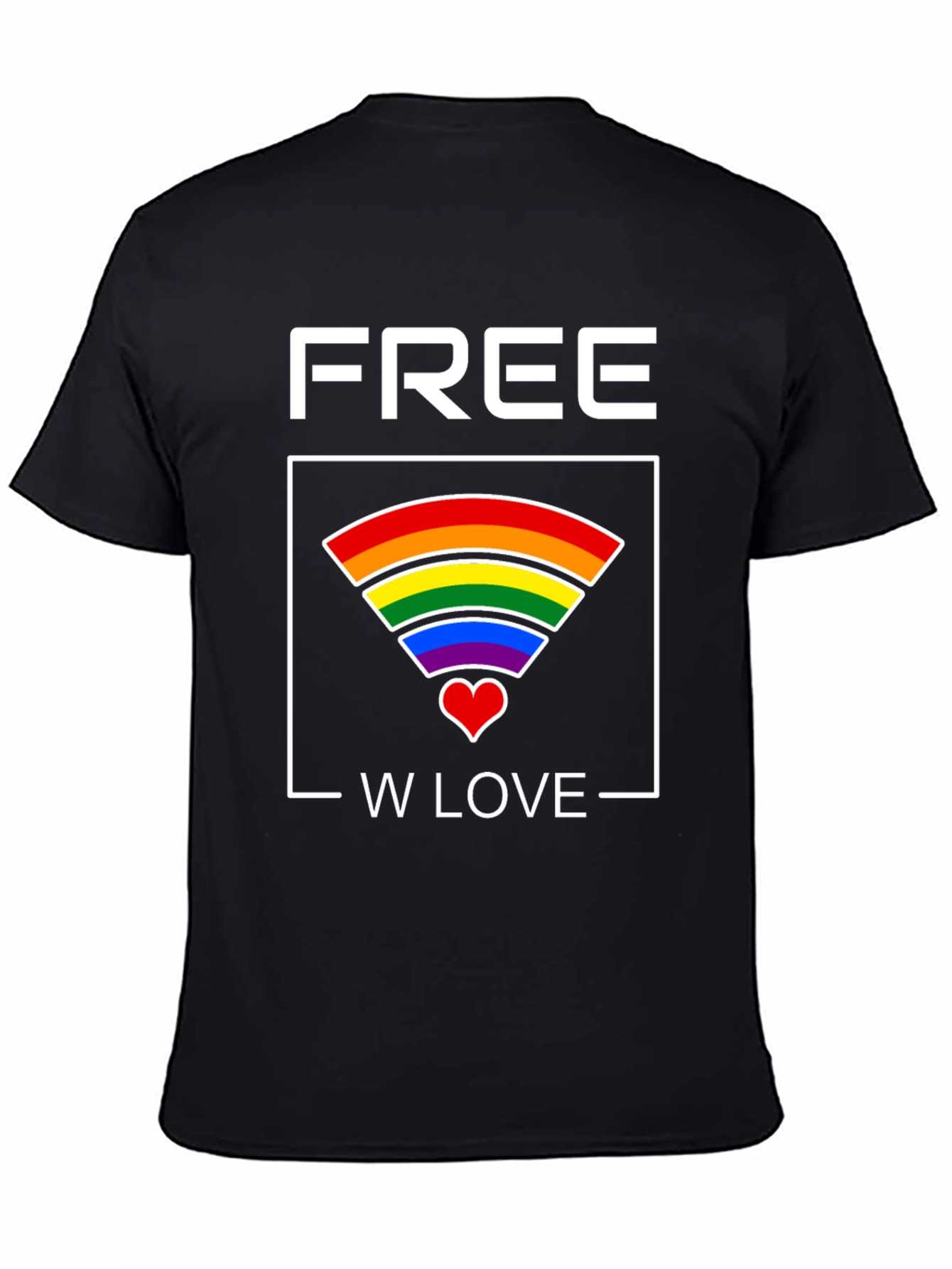 Free Love Graphic Tee - Pride T-Shirt