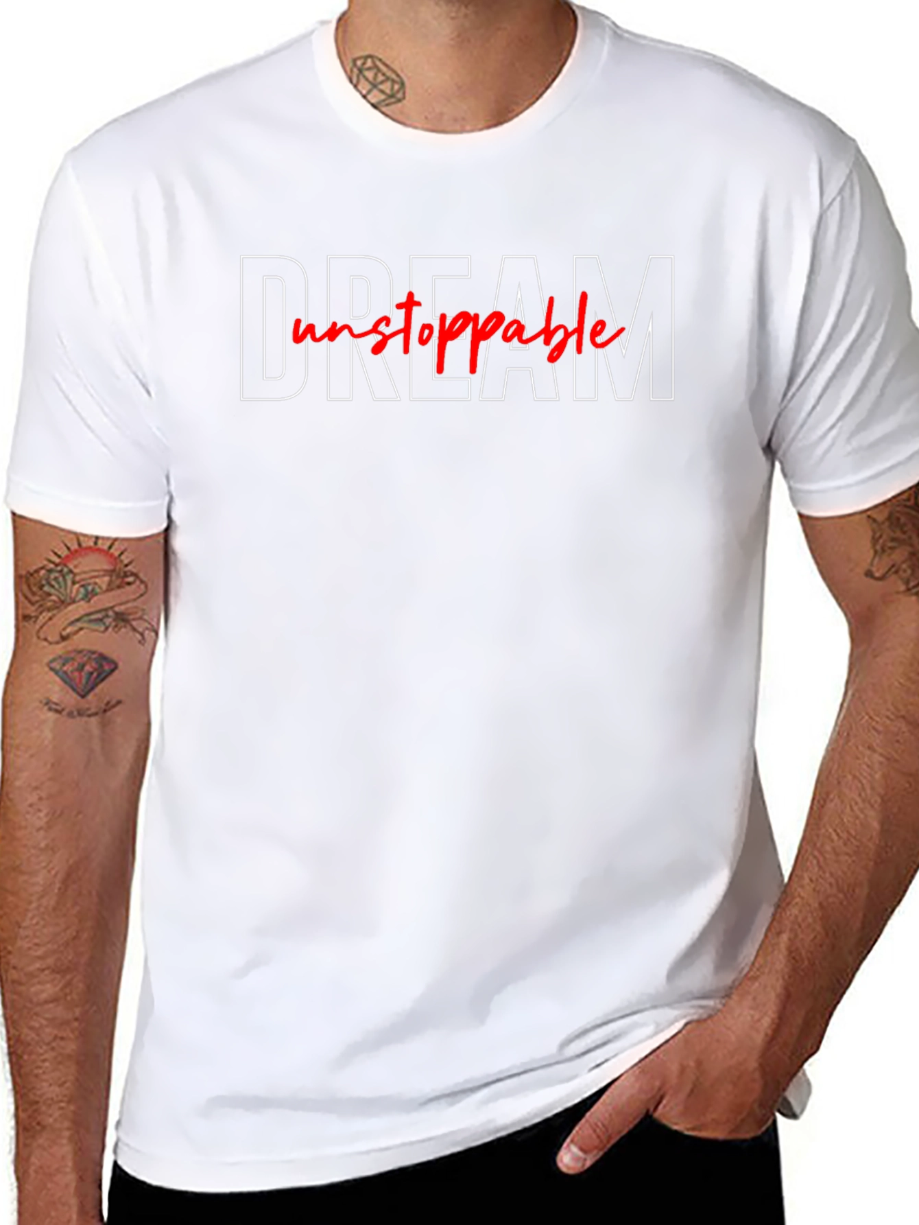 Dream Unstoppable Black Graphic T-Shirt
