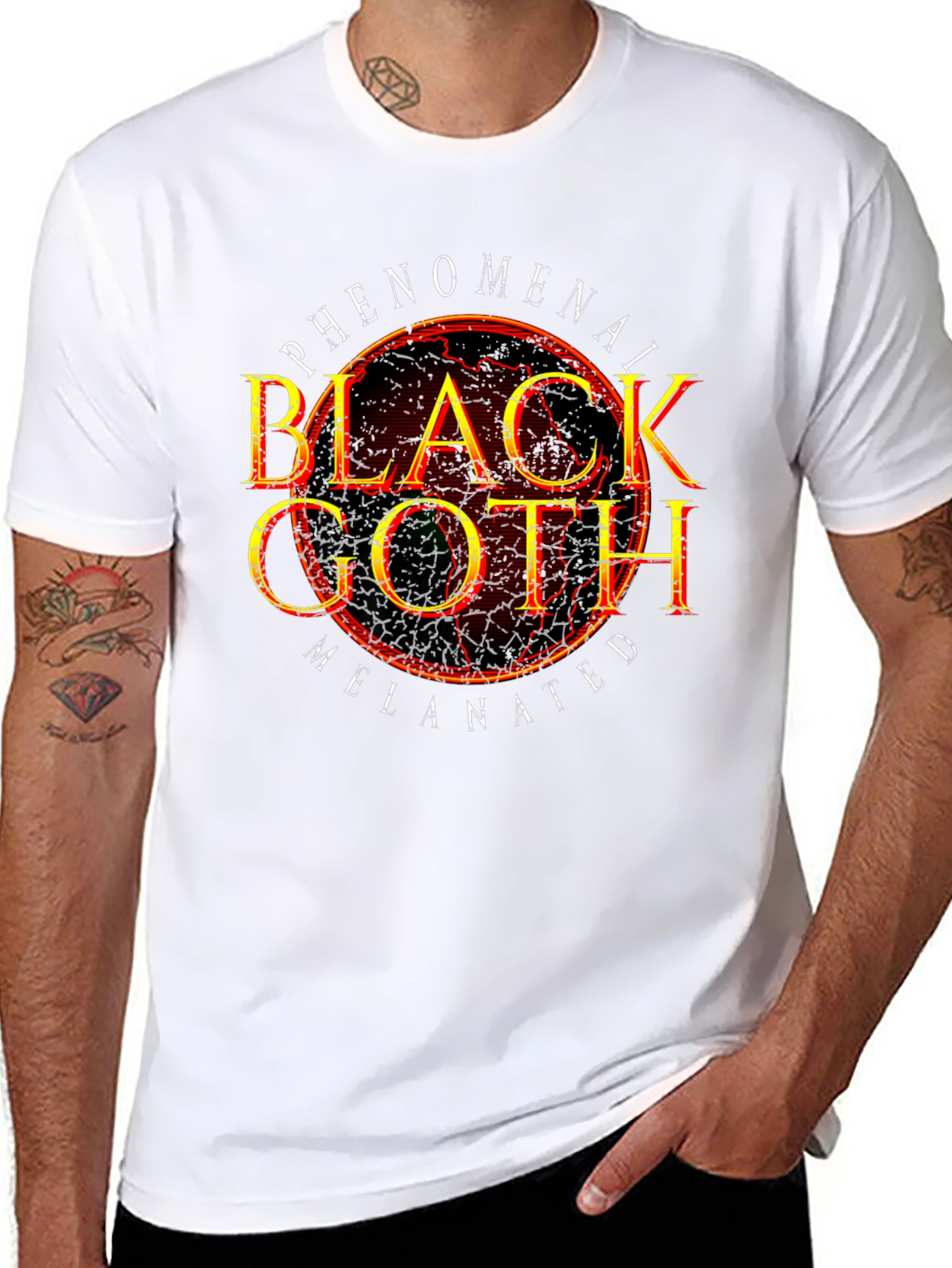 Phenomenal Black Goth Melanated Graphic Tee