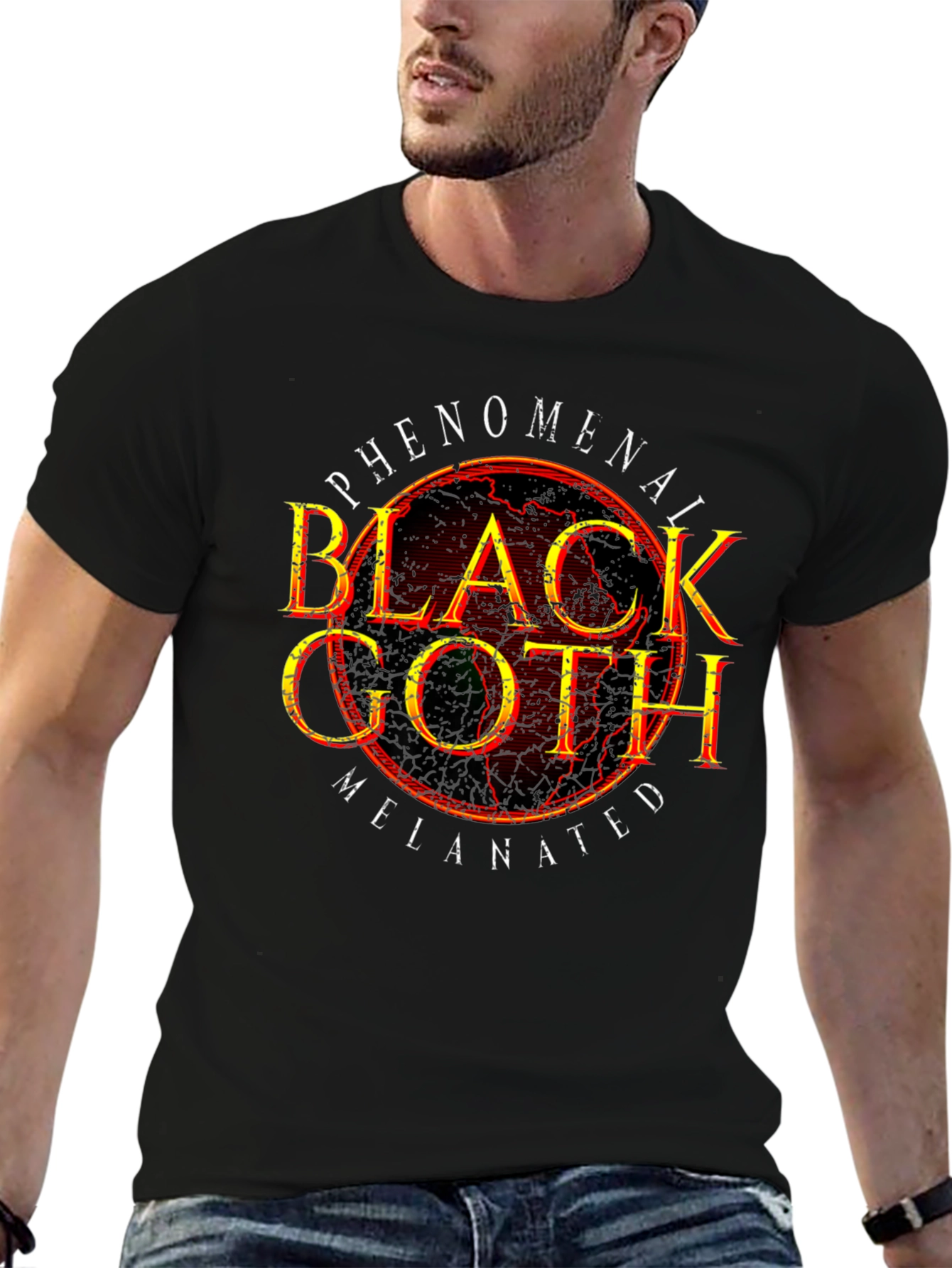 Phenomenal Black Goth Melanated Graphic Tee