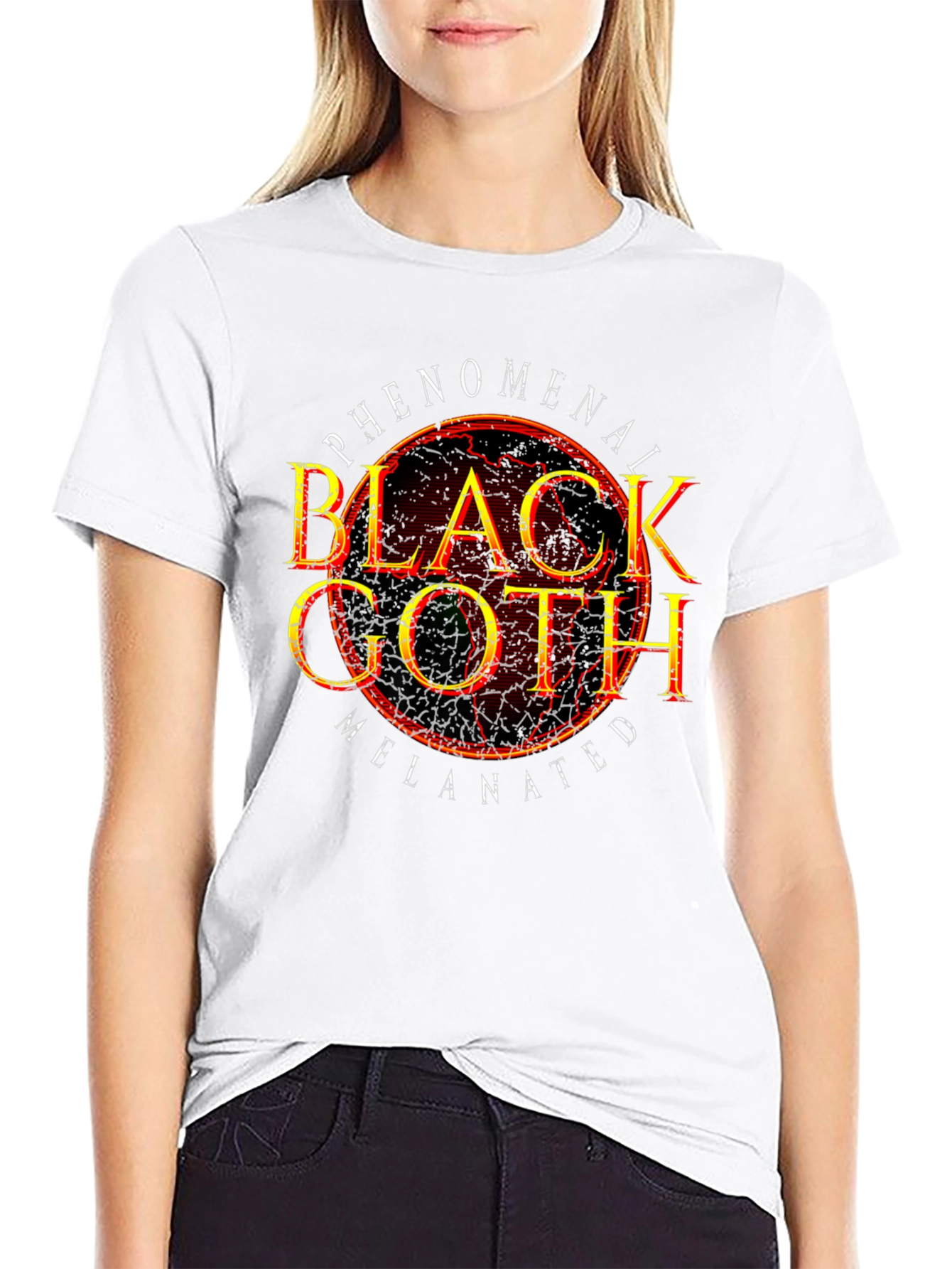 Phenomenal Black Goth Melanated Graphic Tee