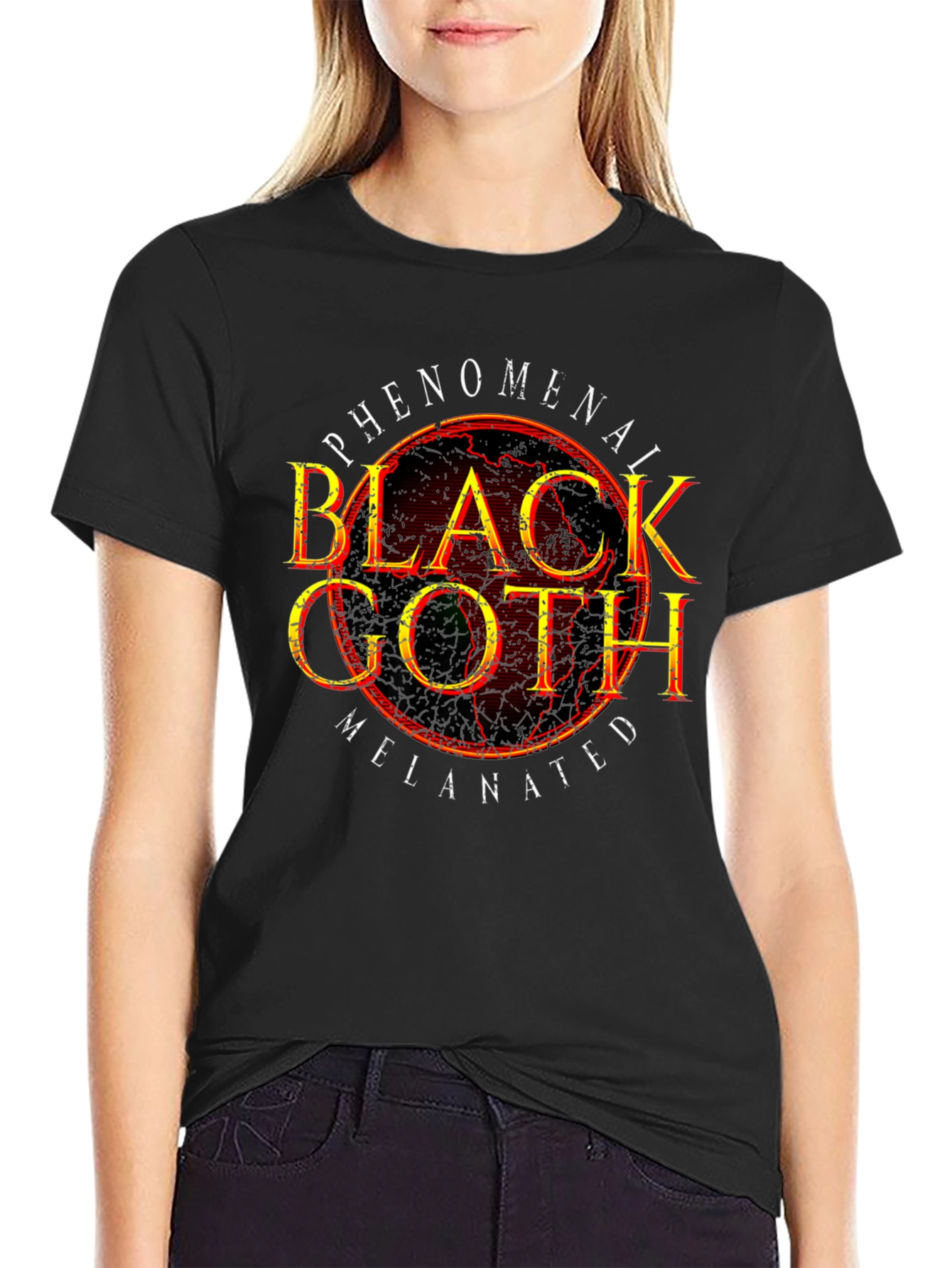 Phenomenal Black Goth Melanated Graphic Tee
