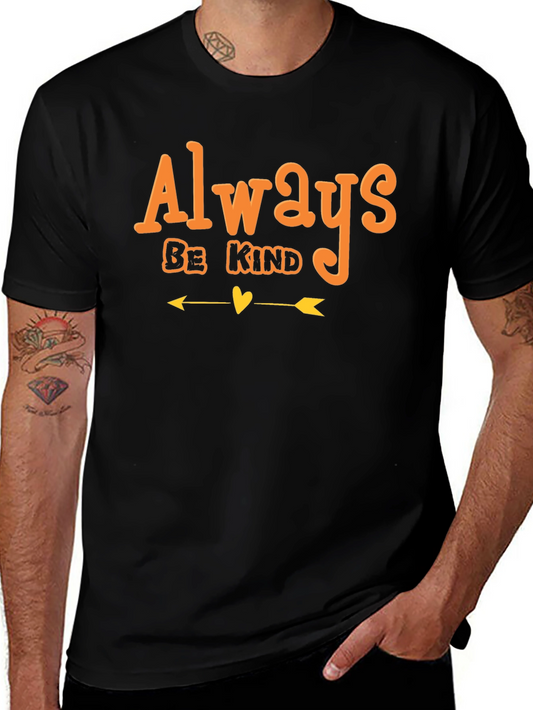 Always Be Kind Graphic Tee - Black Short Sleeve